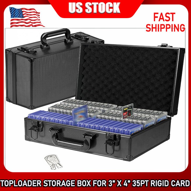 Toploader Card Storage Hard Case Sports Cards Storage Boxes Holds 600+ 35pt
