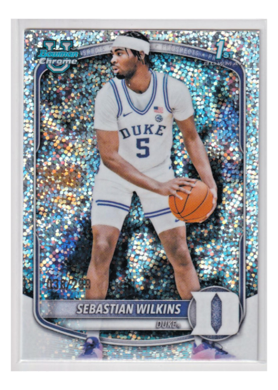 2025-26 Bowman U Chrome BCP-99 Sebastian Wilkins 1st Speckle 038/299