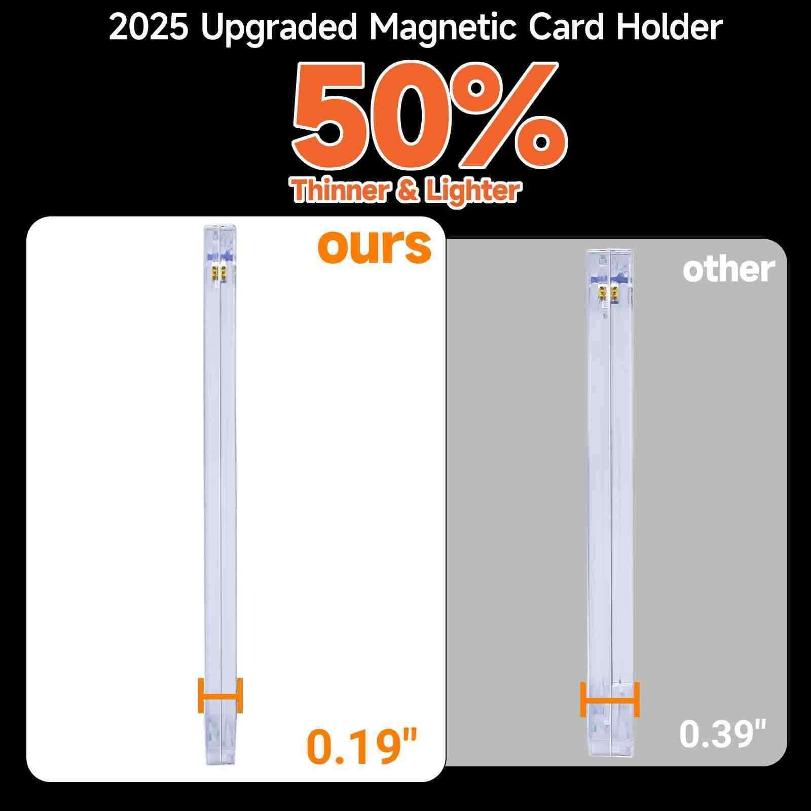50/200/400 Pack Ultra-thin Magnetic One Touch Card Holder For 35PT Pokemon Cards