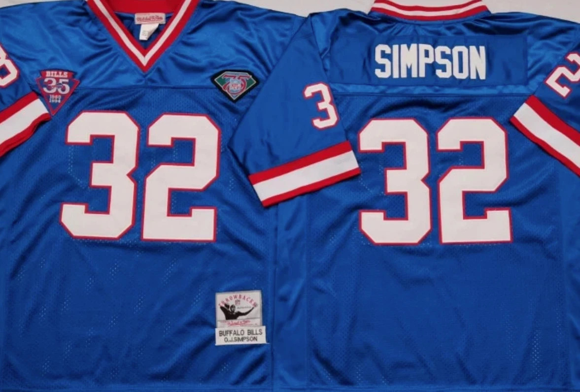 OJ Simpson Buffalo Bills Blue Jersey – NWT – Size Options