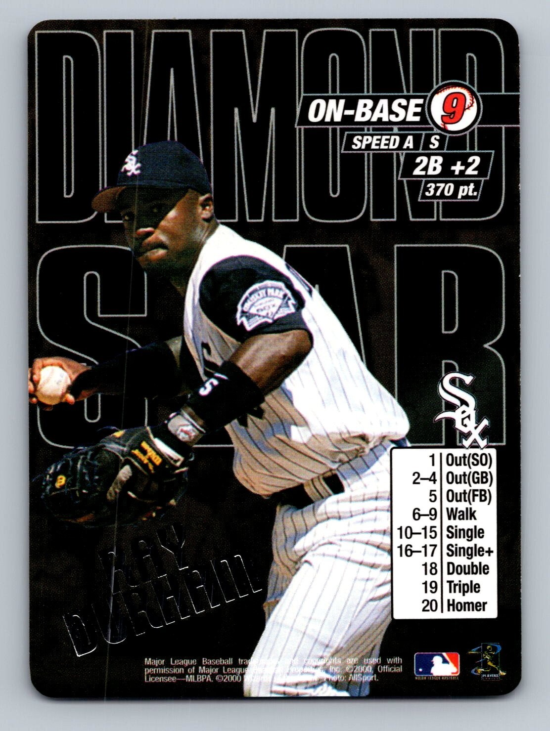 2000 MLB Showdown Diamond Star Promos Ray Durham