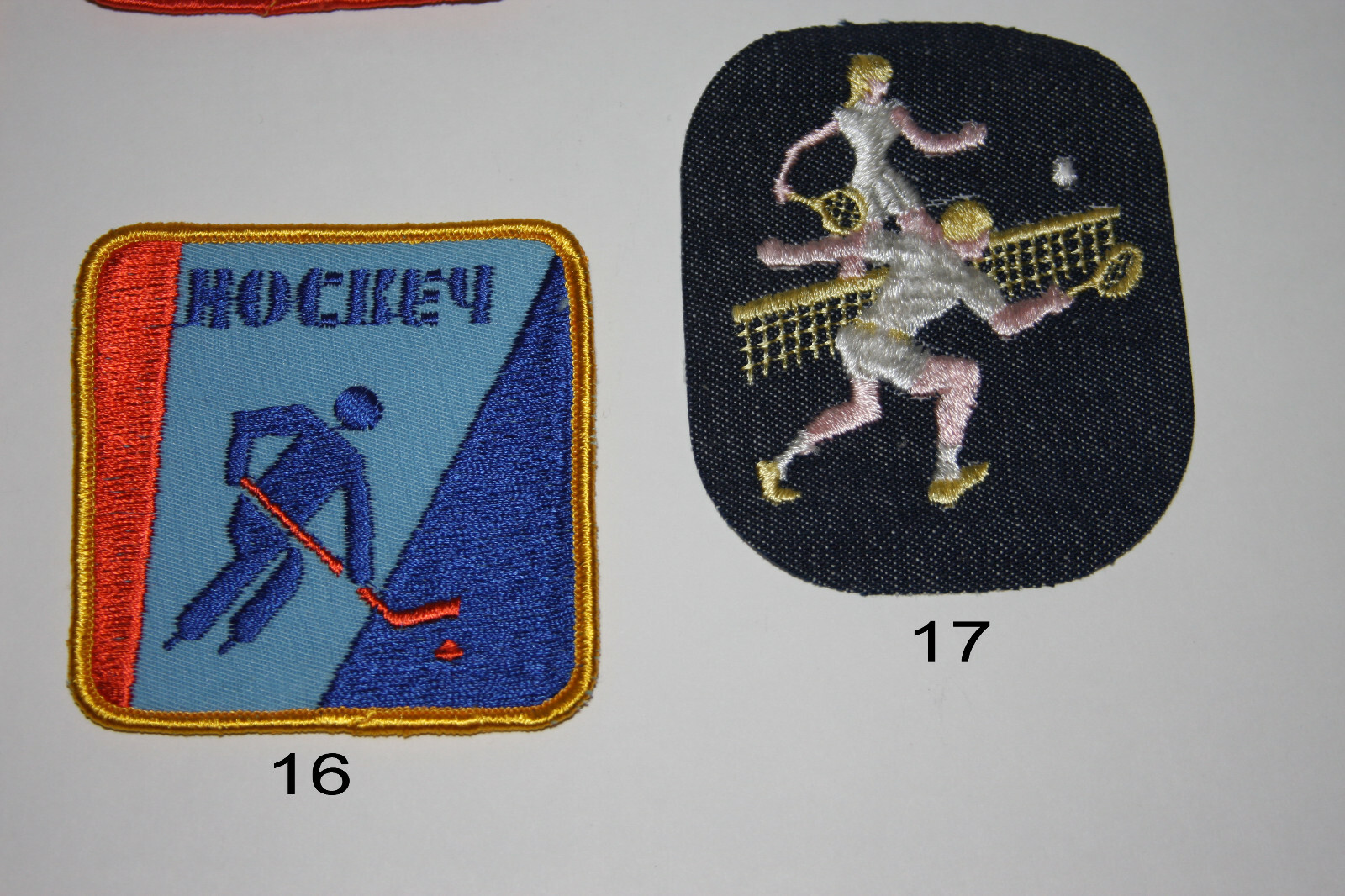 Vintage Sports Sew-On Embroidered Patches (sold separately)