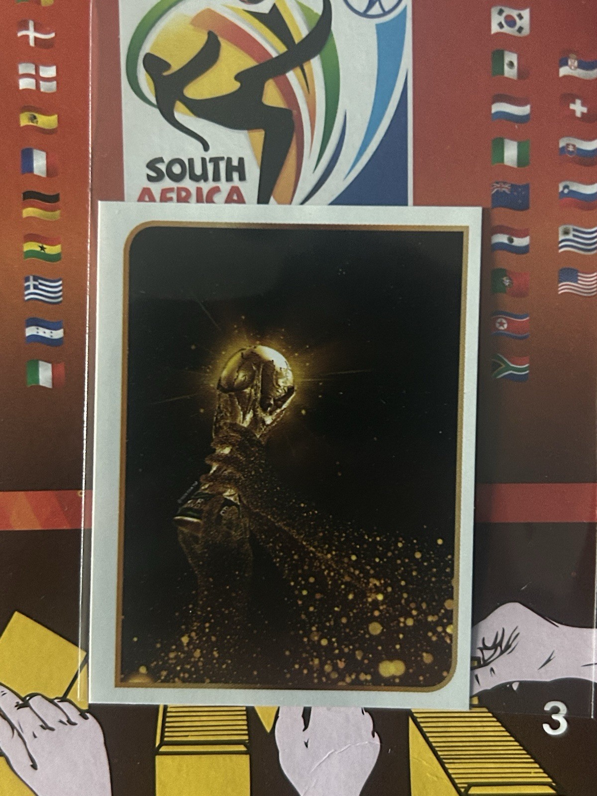 2010 Panini FIFA World Cup South Africa Album Stickers Trophy #638 Rare