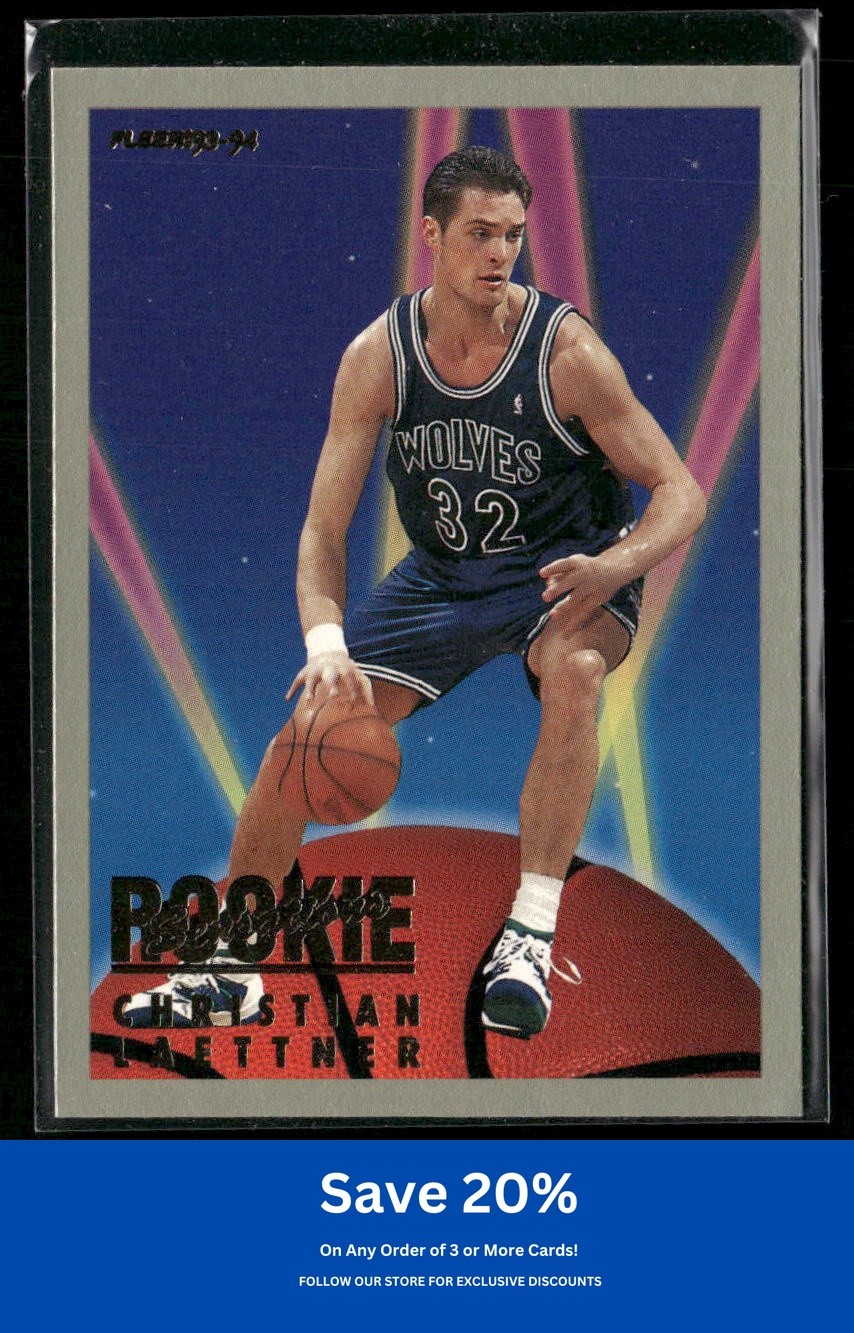 Christian Laettner 1993-94 Fleer #13 Rookie Sensations Timberwolves BD1