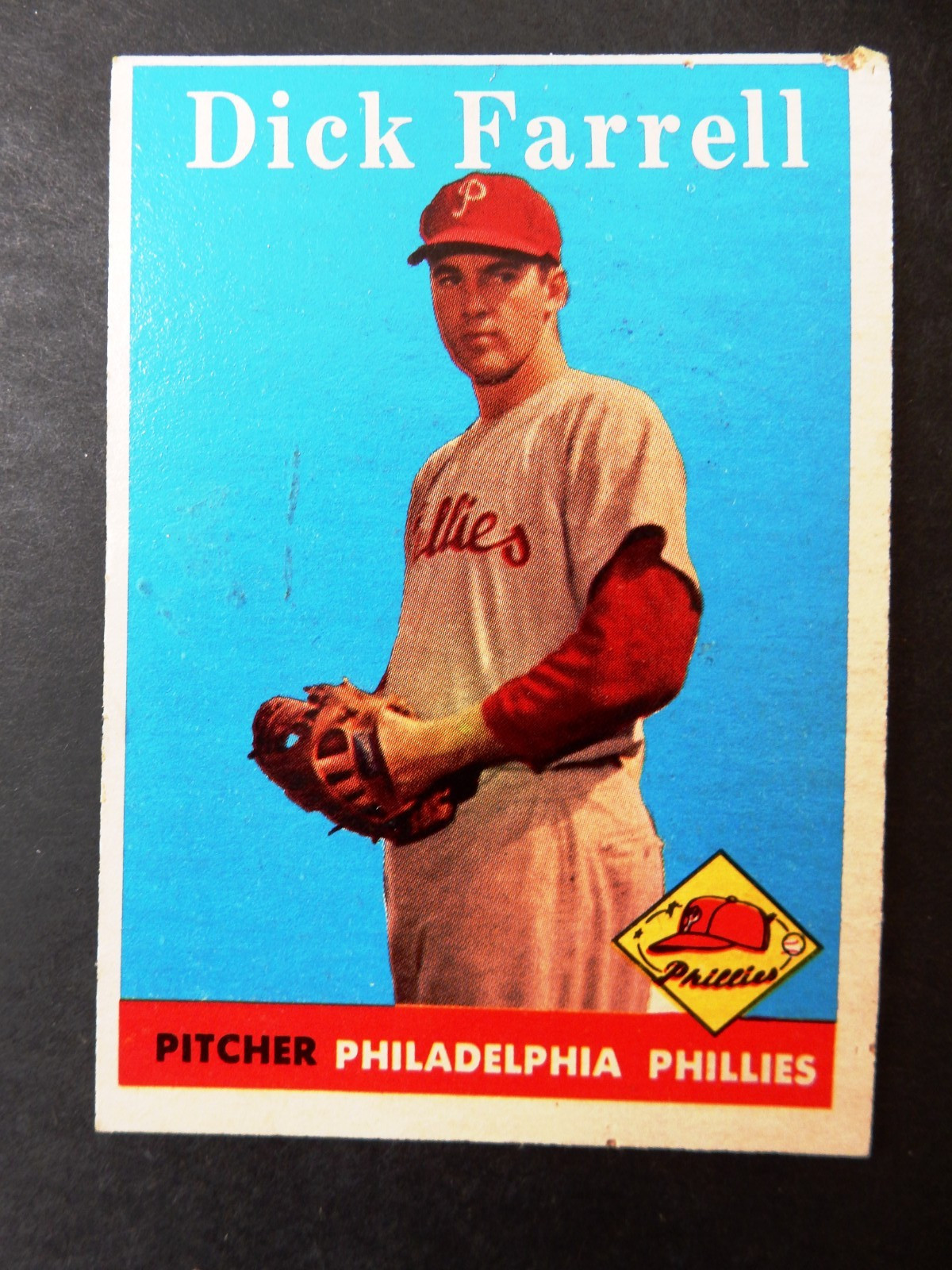 1958 Topps Baseball – Dick Farrell #76 – Philadelphia Phillies