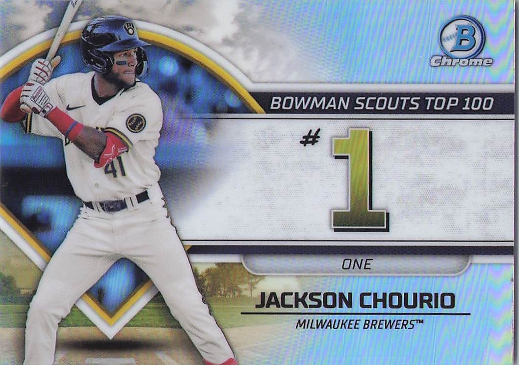 2023 Bowman #BTP-1 Jackson Chourio Bowman Scouts Top 100