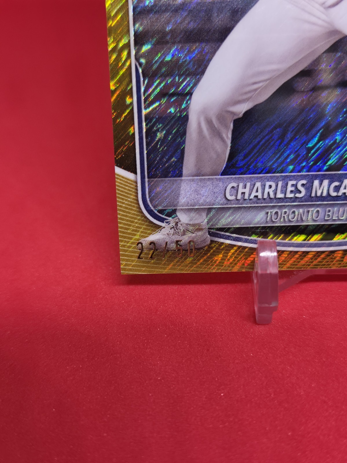 2025 Bowman Charles McAdoo Chrome Prospects Gold Shimmer Refractor /50 #BCP-150