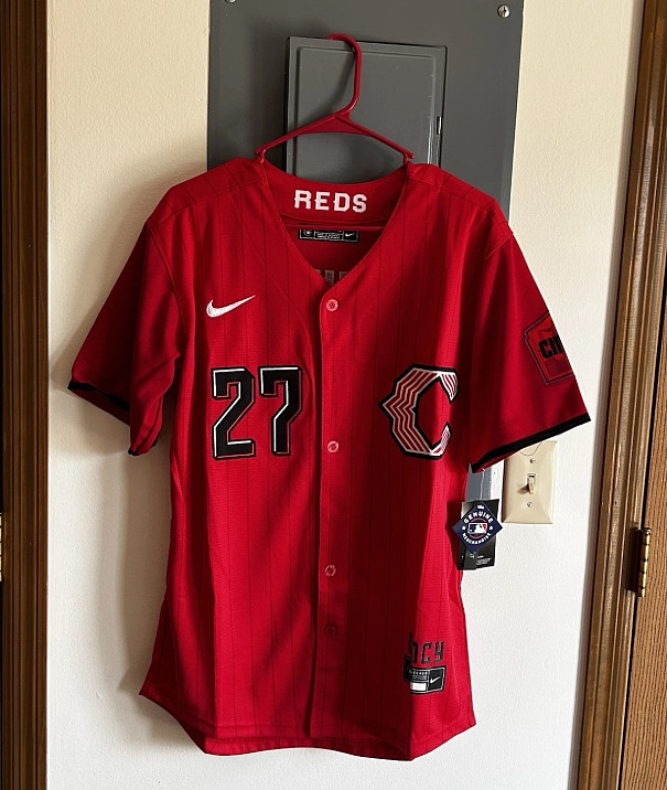 Cincinnati Reds Sal Stewart #27 Red 2026 City Connect Stadium Jersey Men’s S-3XL