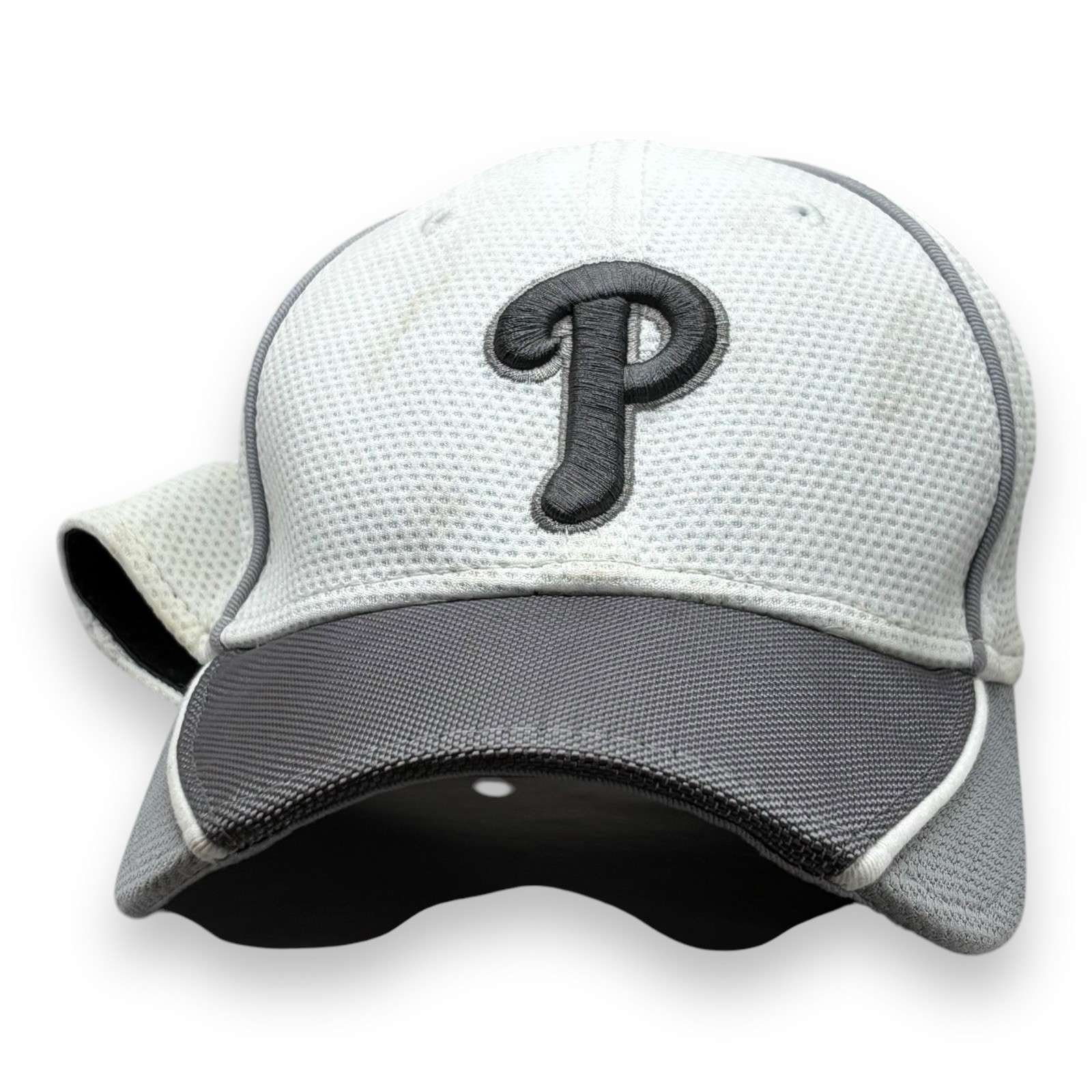 Philadelphia Phillies Hat Cap Fitted Adult S/M Gray Baseball New Era Mens
