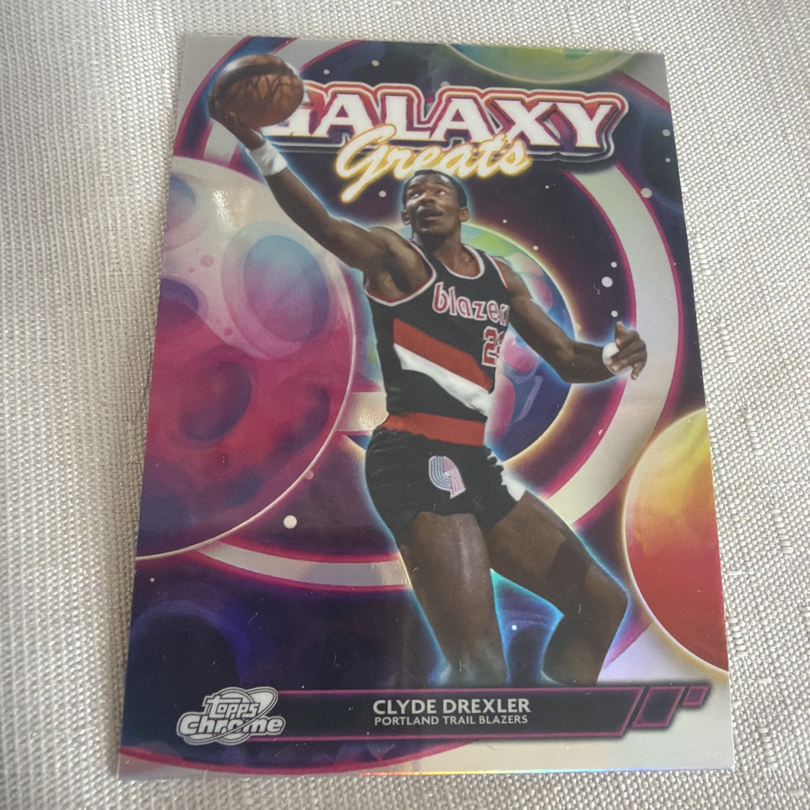 Topps 2025-26 Cosmic Chrome Clyde Drexler#GG-13 Galaxy Greats (REFRACTOR)