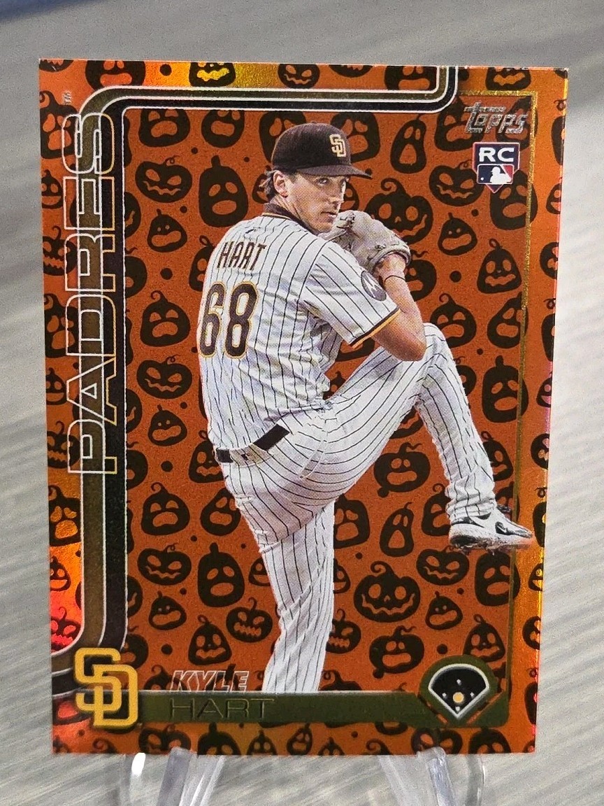 Kyle Hart 2025 Topps Update Series Jack O Lantern Rookie #US301 Padres RC