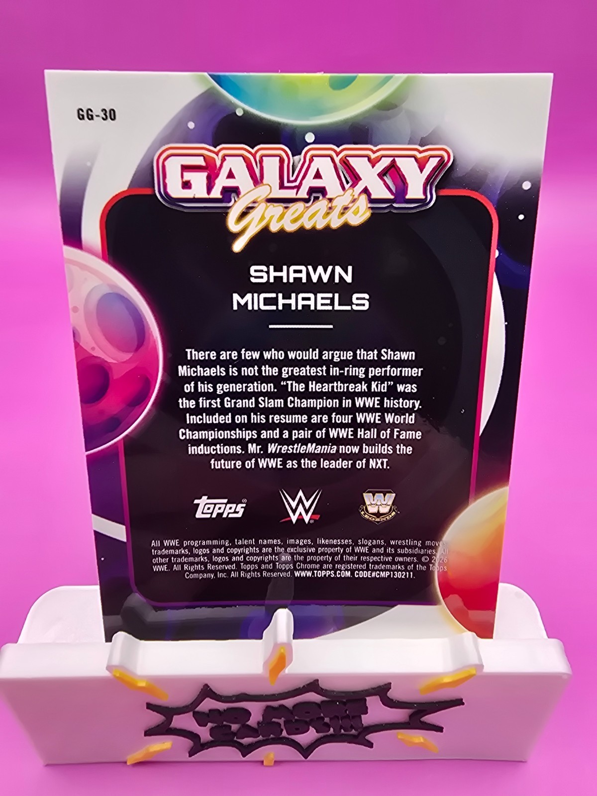2026 Topps Chrome Cosmic WWE Shawn Michaels Galaxy Greats