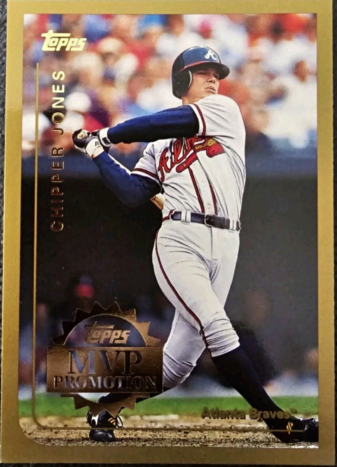 Topps 1999 Chipper Jones MVP Promotion Insert MVPC /100 1:504 PACK ODDS HOF