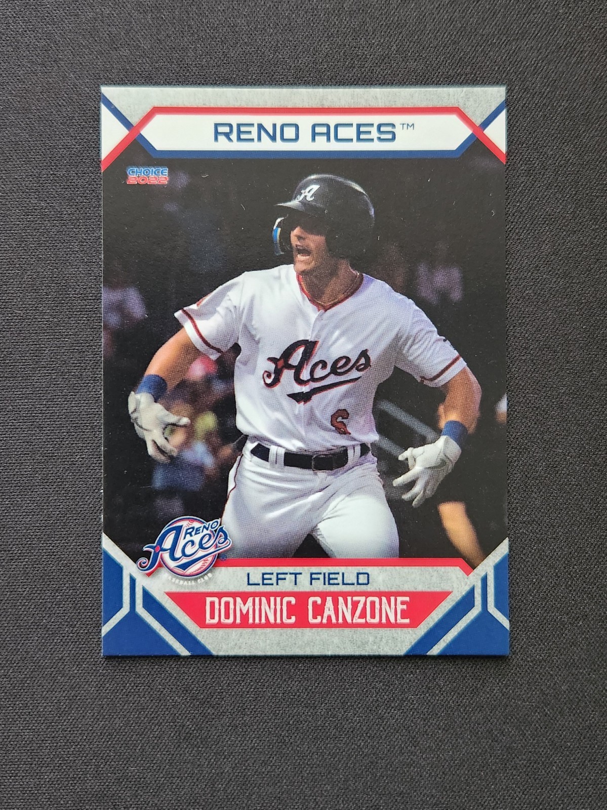 2022 Dominic Canzone Choice Minor League RC True Rookie (Reno Aces) SP