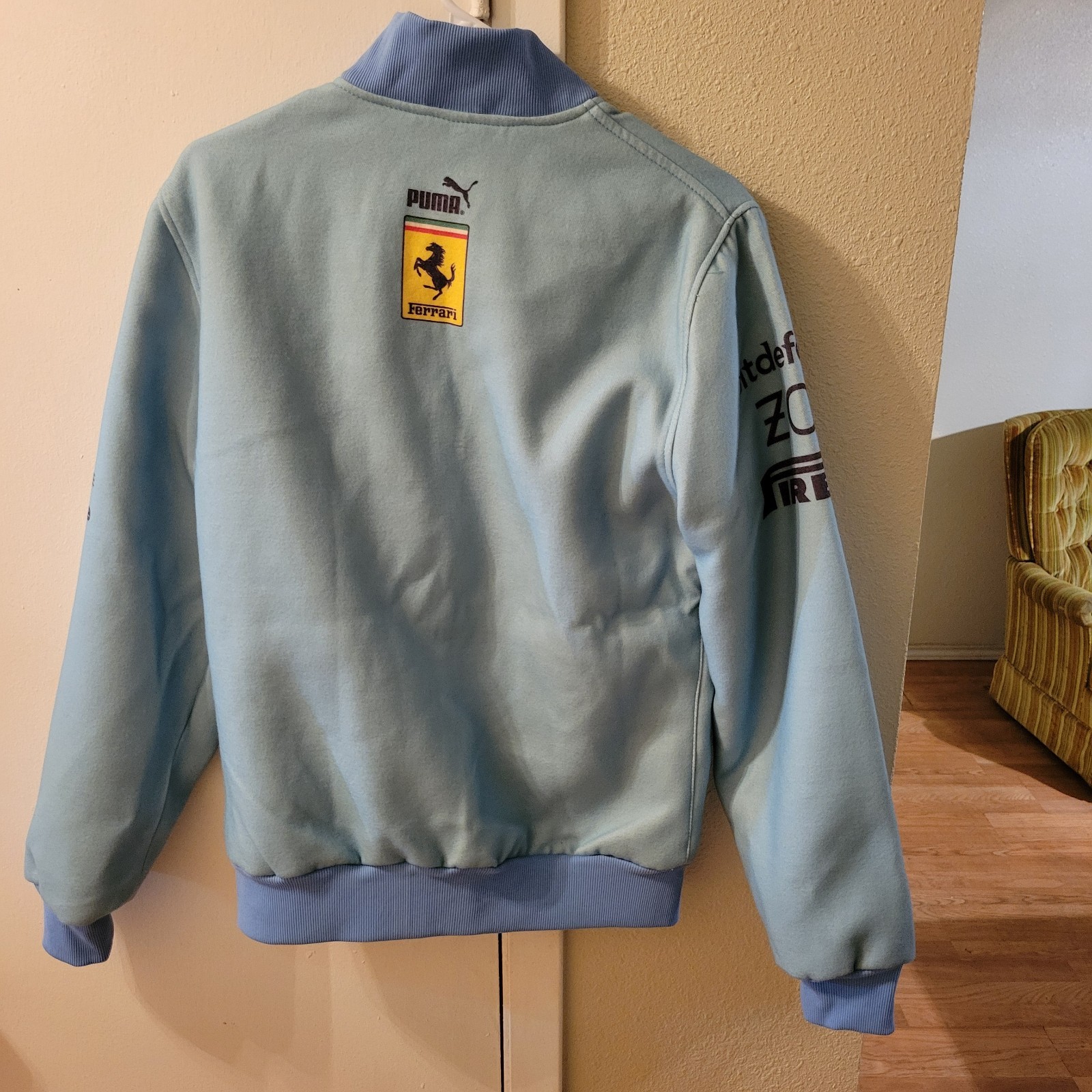 Scuderia Ferrari F1 2024 Miami GP Team Varsity Jacket L FAST SHIP✈ MAKE AN OFFER