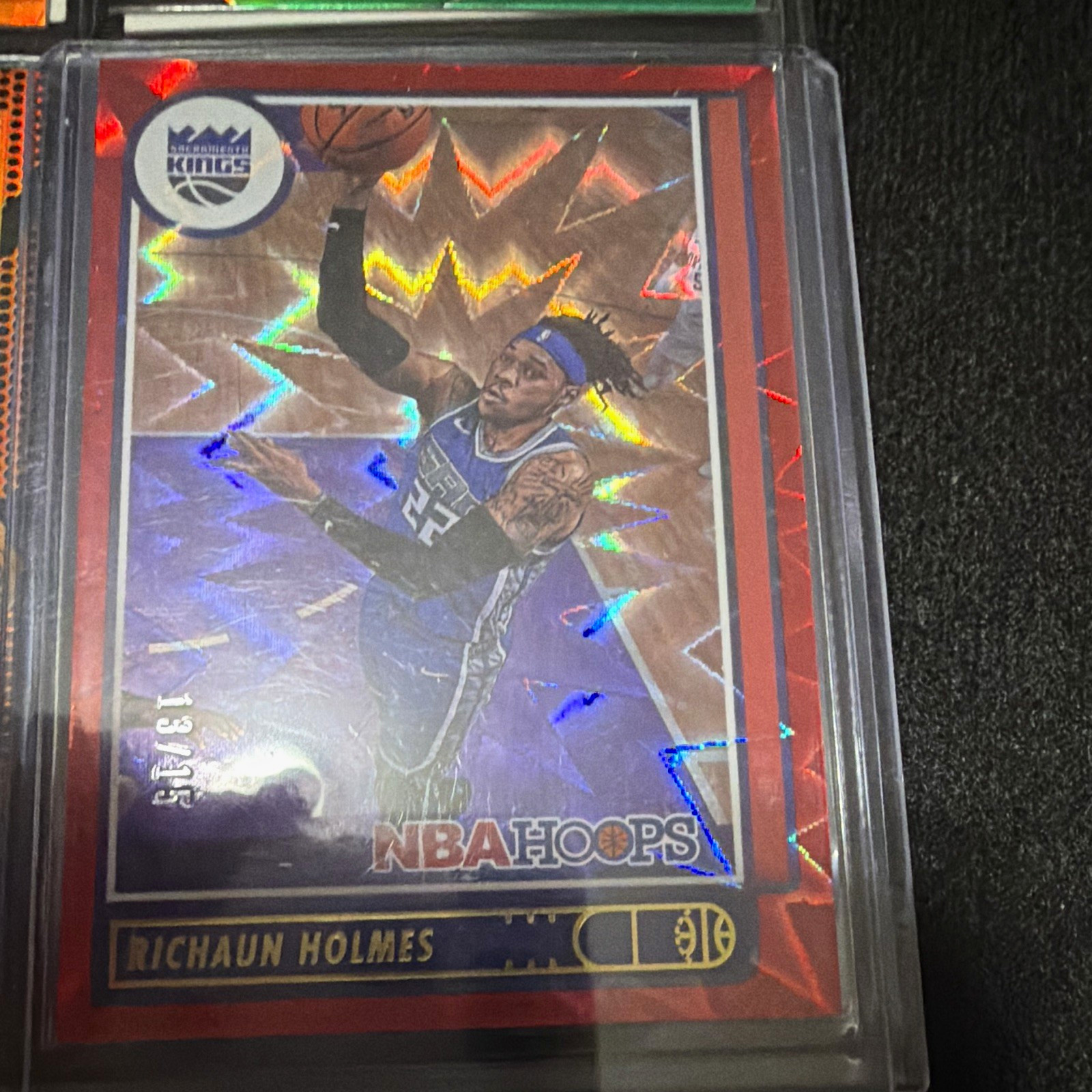 Panini NBA Hoops 2021-22 Richaun Holmes Red Explosion #118 Sacramento Kings /15
