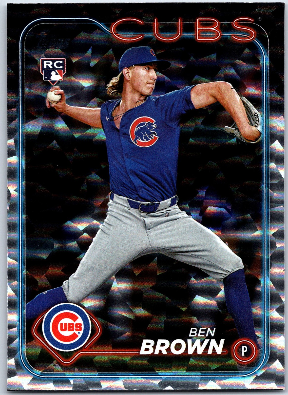 2024 Topps Update #US183 Ben Brown Silver Crackle Foilboard