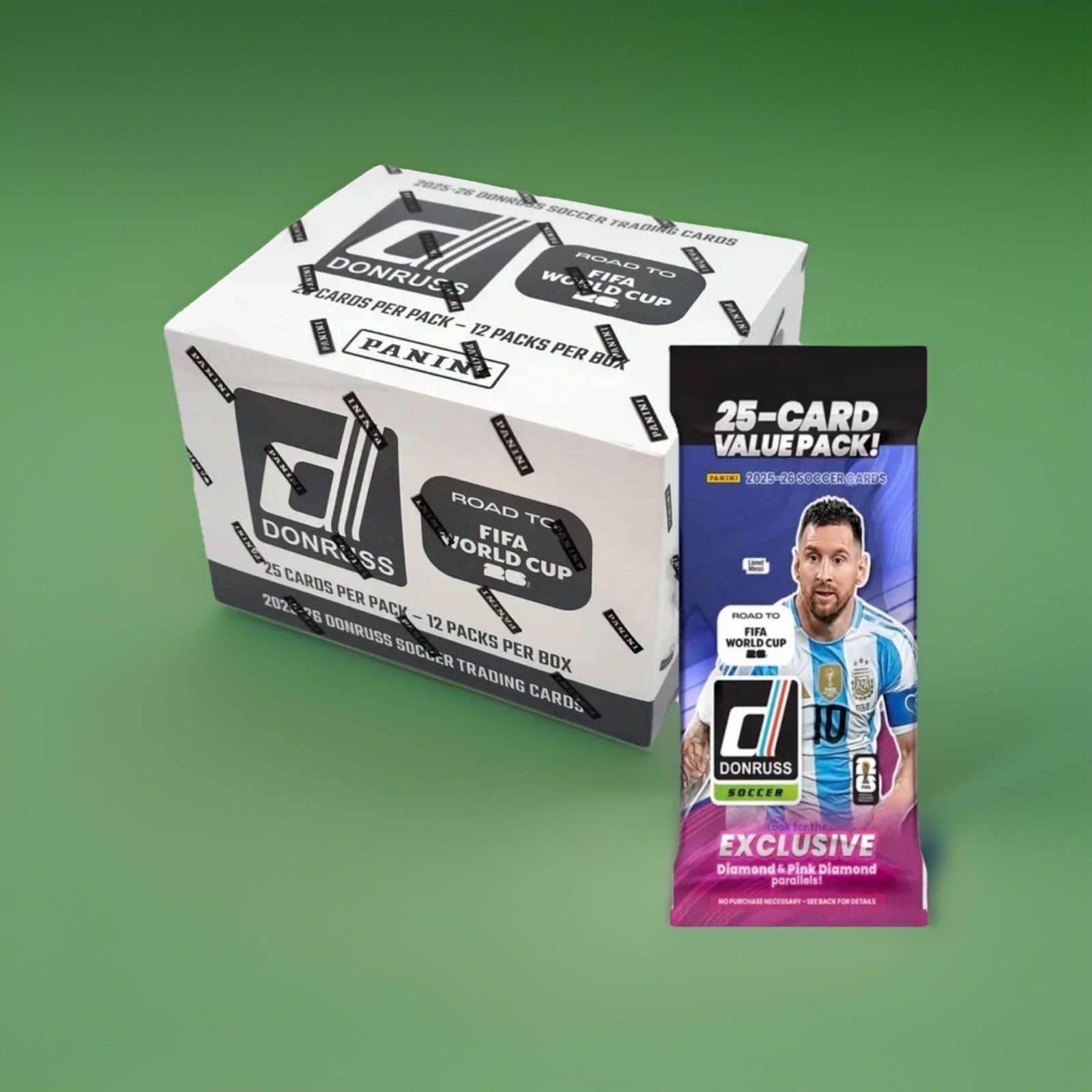 2025-26 Panini Donruss Road to World Cup Soccer Fat Pack Box – BRAND NEW SEAL