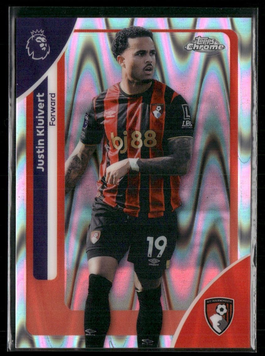 Justin Kluivert 2026 Topps Chrome Premier League RayWave AFC Bournemouth #1