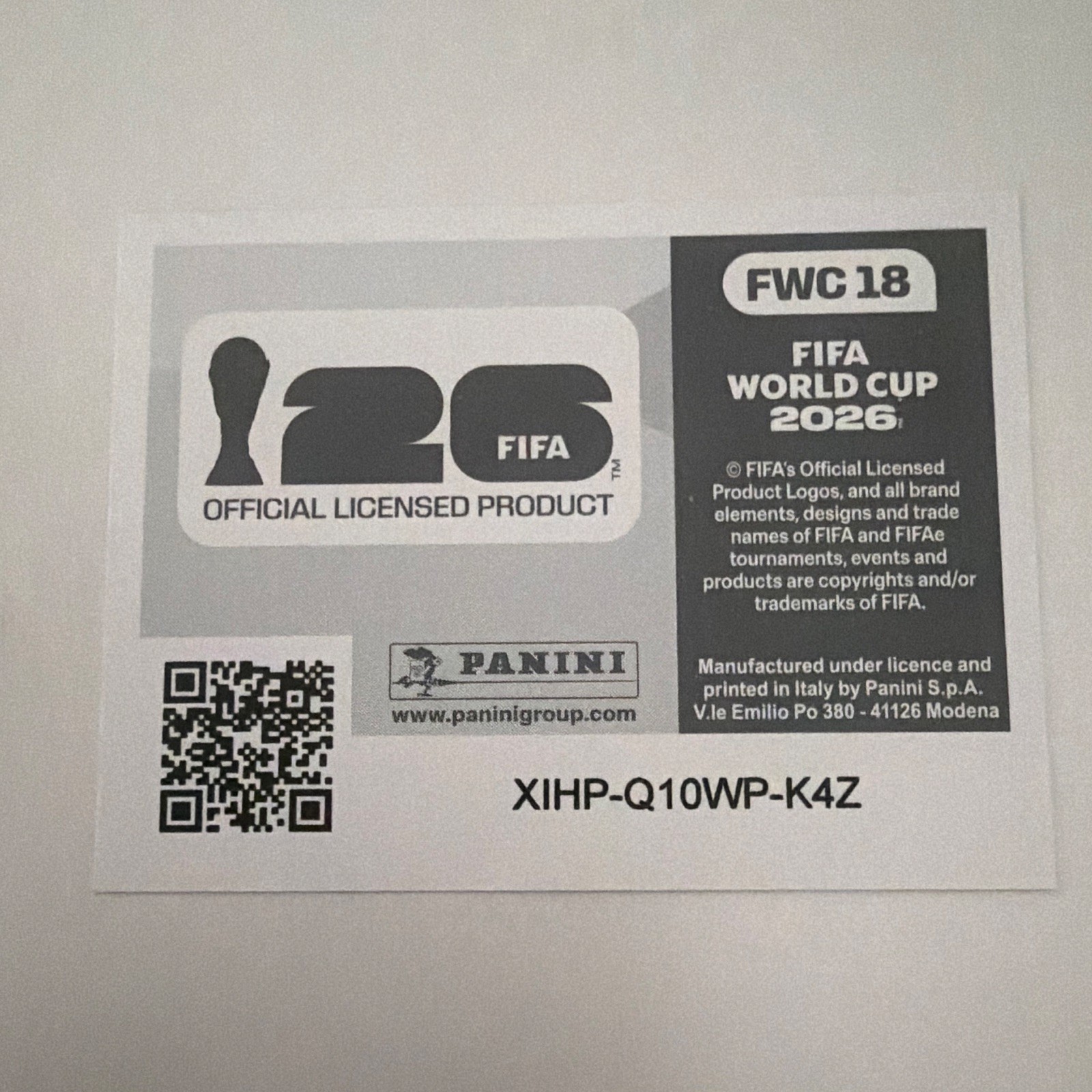 Panini FIFA Museum Germany 2014 Soccer Team Picture Sports Sticker Non-Stuck