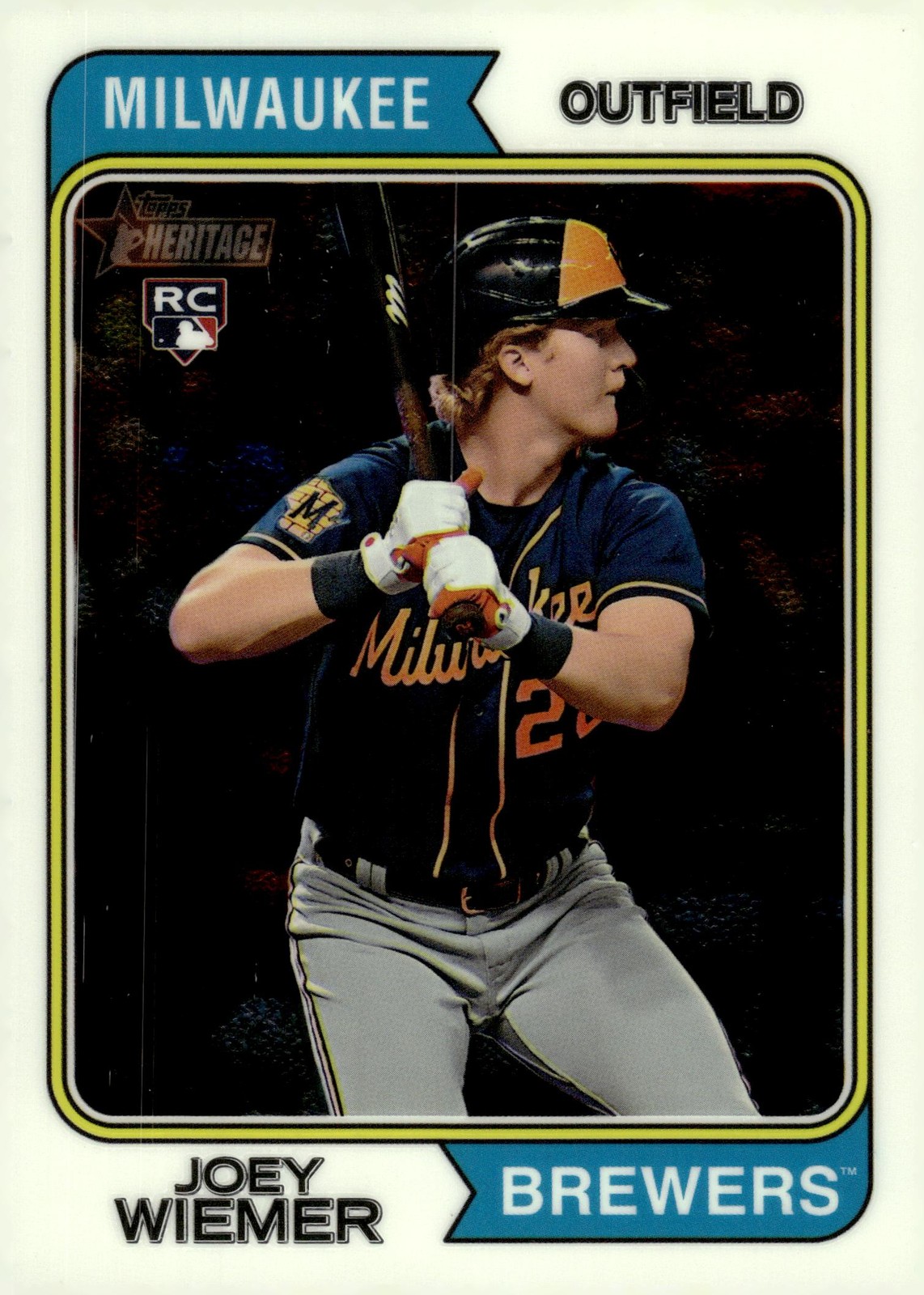 2023 Topps Heritage #636 Joey Wiemer Chrome #/999