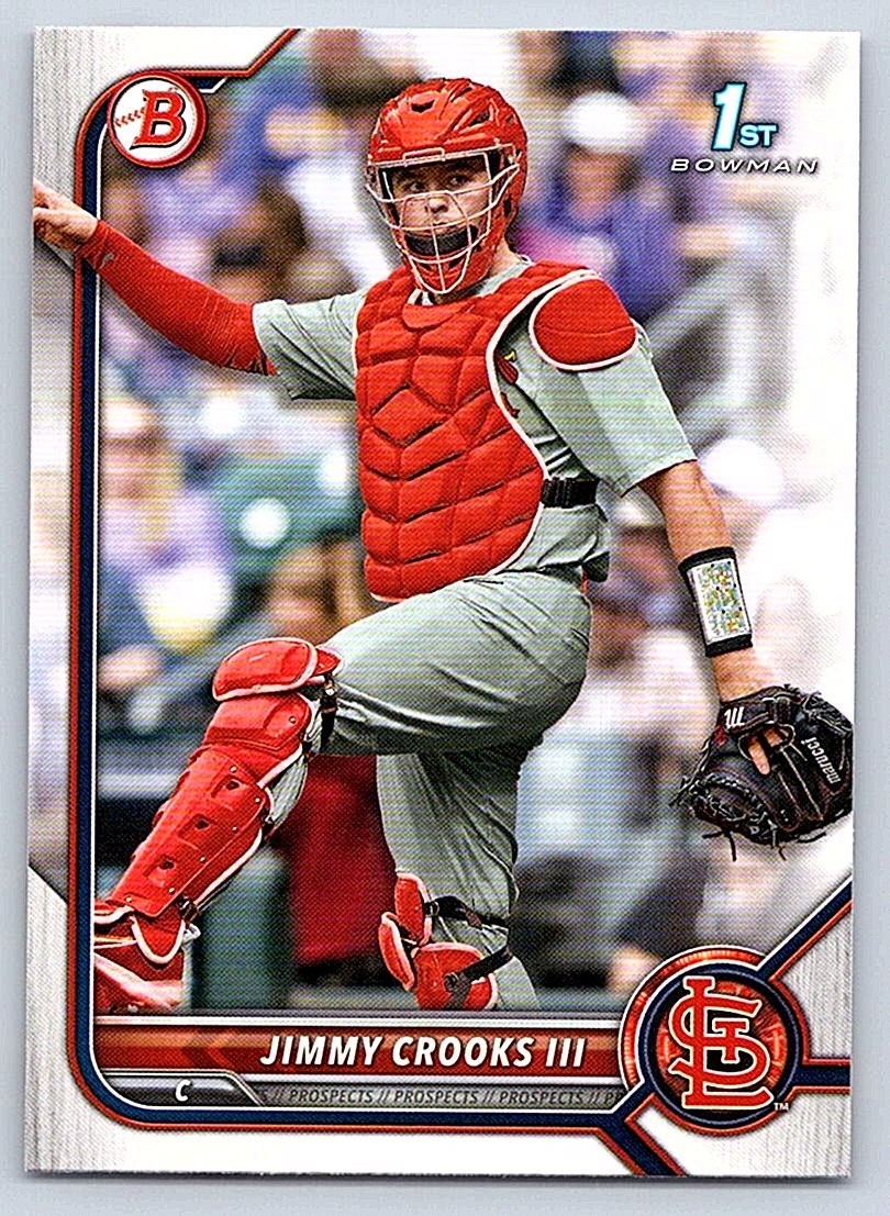 JIMMY CROOKS III CARDS RC 1st card 2022 BOWMAN DRAFT #BD-178