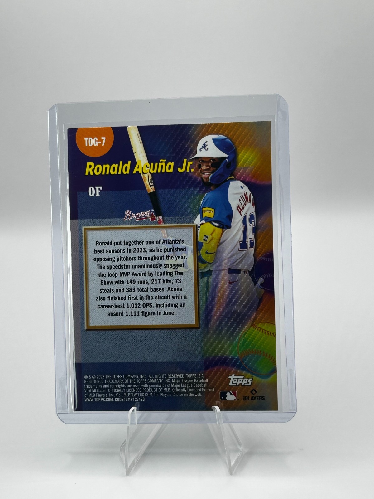2026 Topps Ronald Acuña JR. Titans of the Game TOG-7