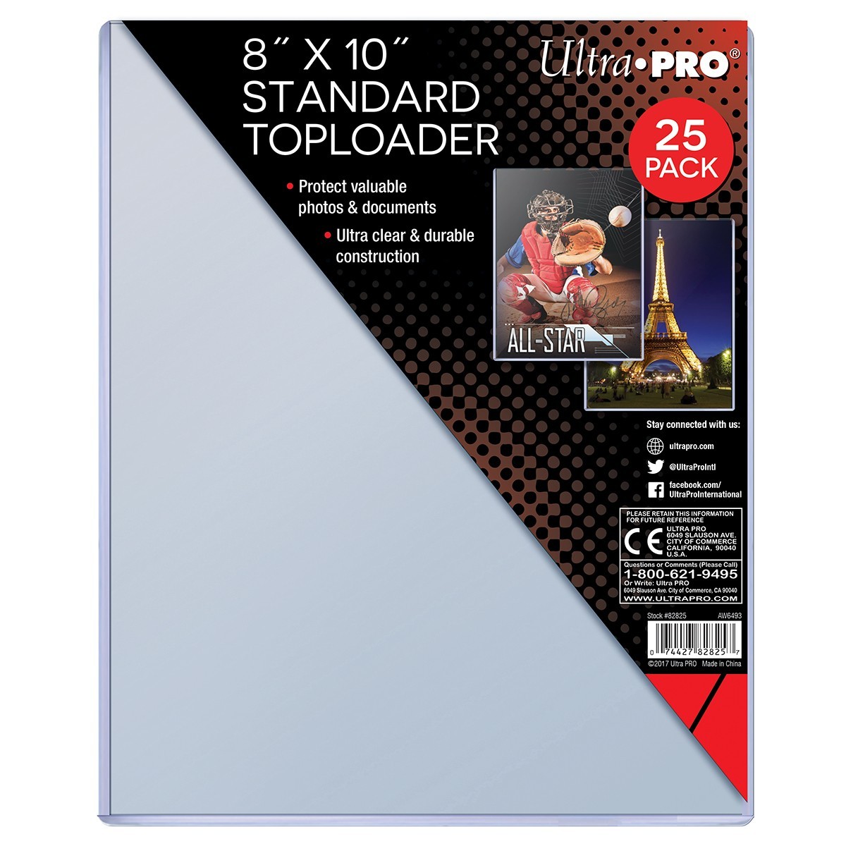 25 Ultra Pro 8×10 Standard Size Toploaders New Memorabilia Photos Collectibles