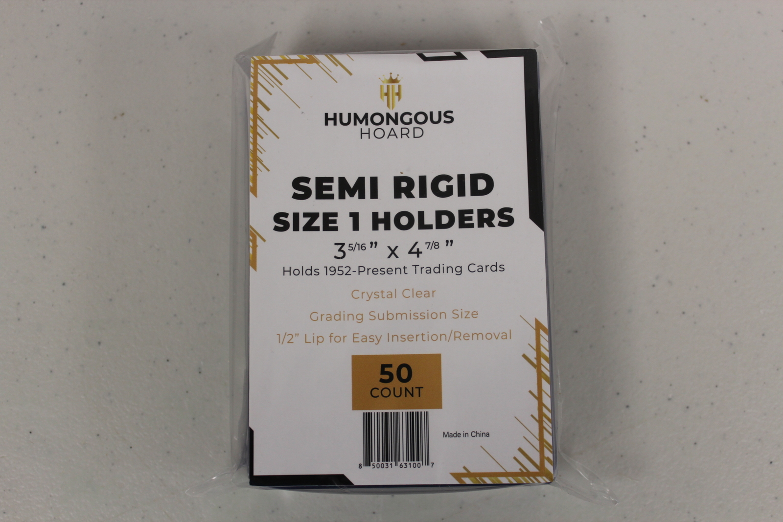 (50) Humongous Hoard Semi Rigid Size 1 Grading Submission 3 5/16 x 4 7/8″