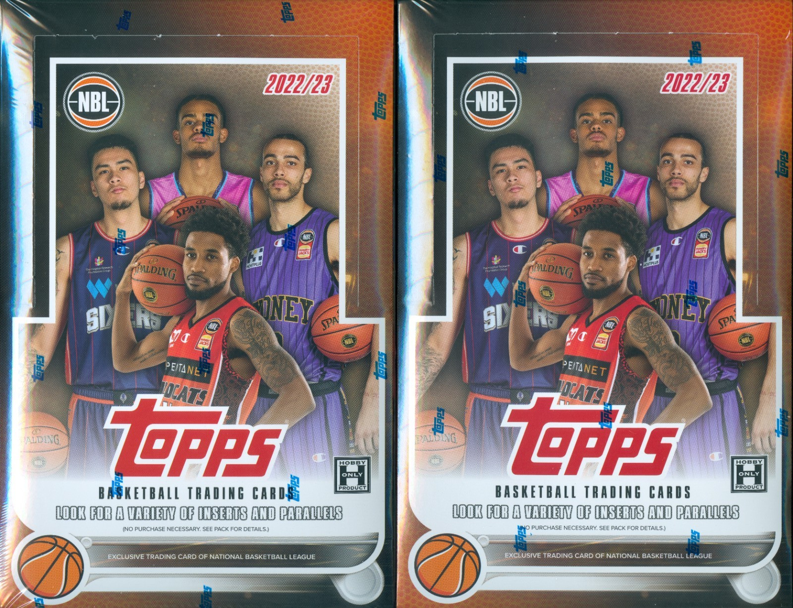 2 BOX LOT – 2022-23 Topps NBL Basketball Factory Sealed Hobby Box