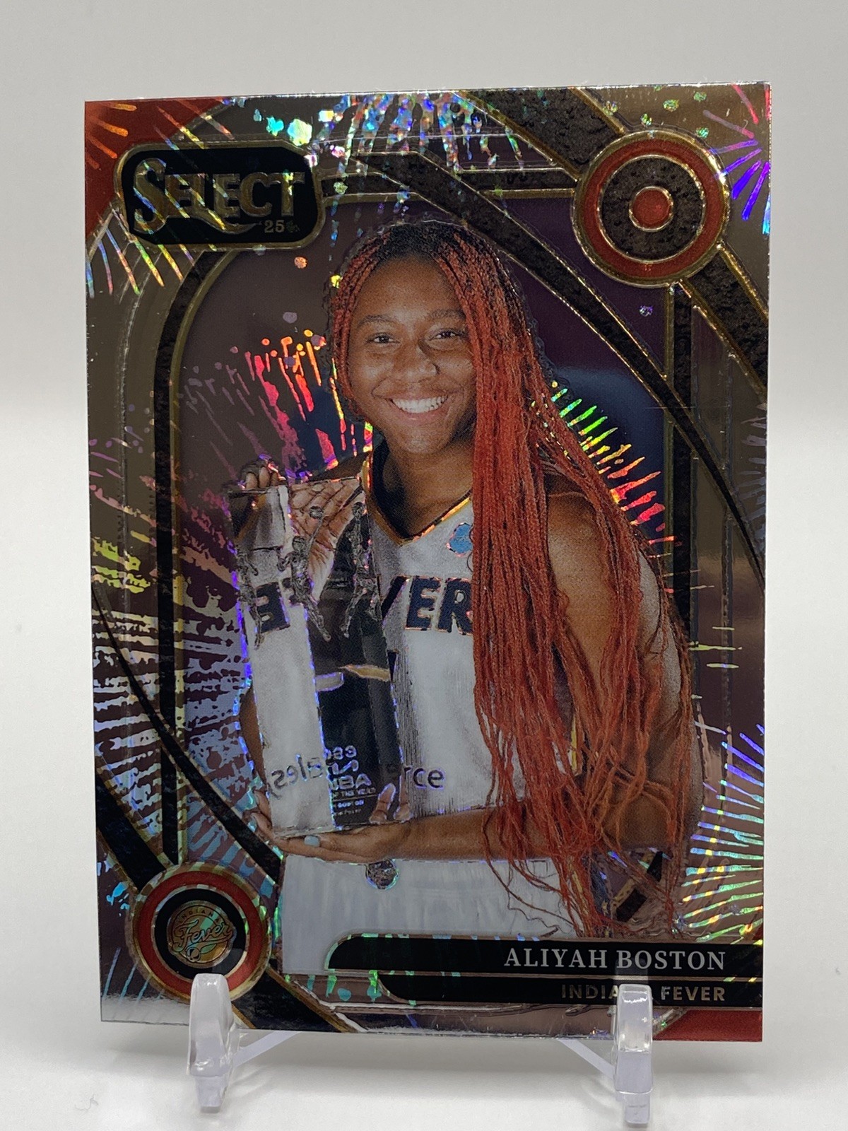 2025 Select WNBA Aliyah Boston #250 Courtside Level Silver Party Prizm