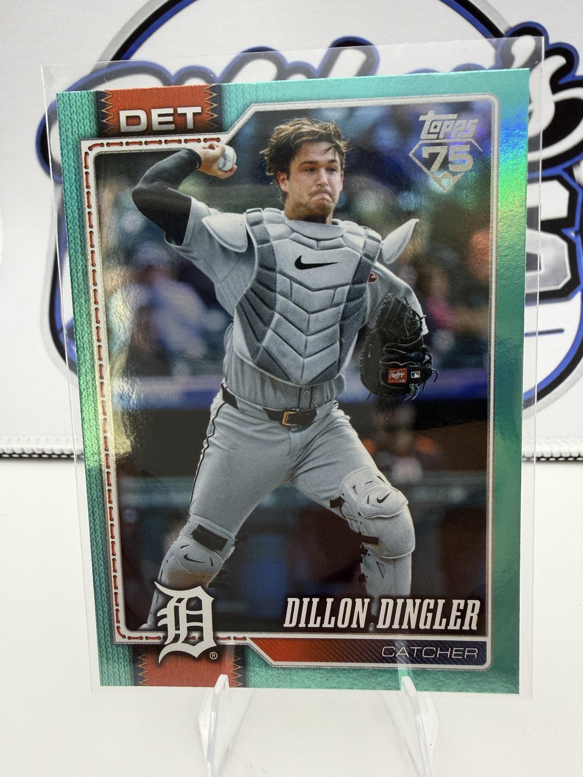 Dillon Dingler 2026 Topps Series 2 #351 Aqua Holo Foil Detroit Tigers