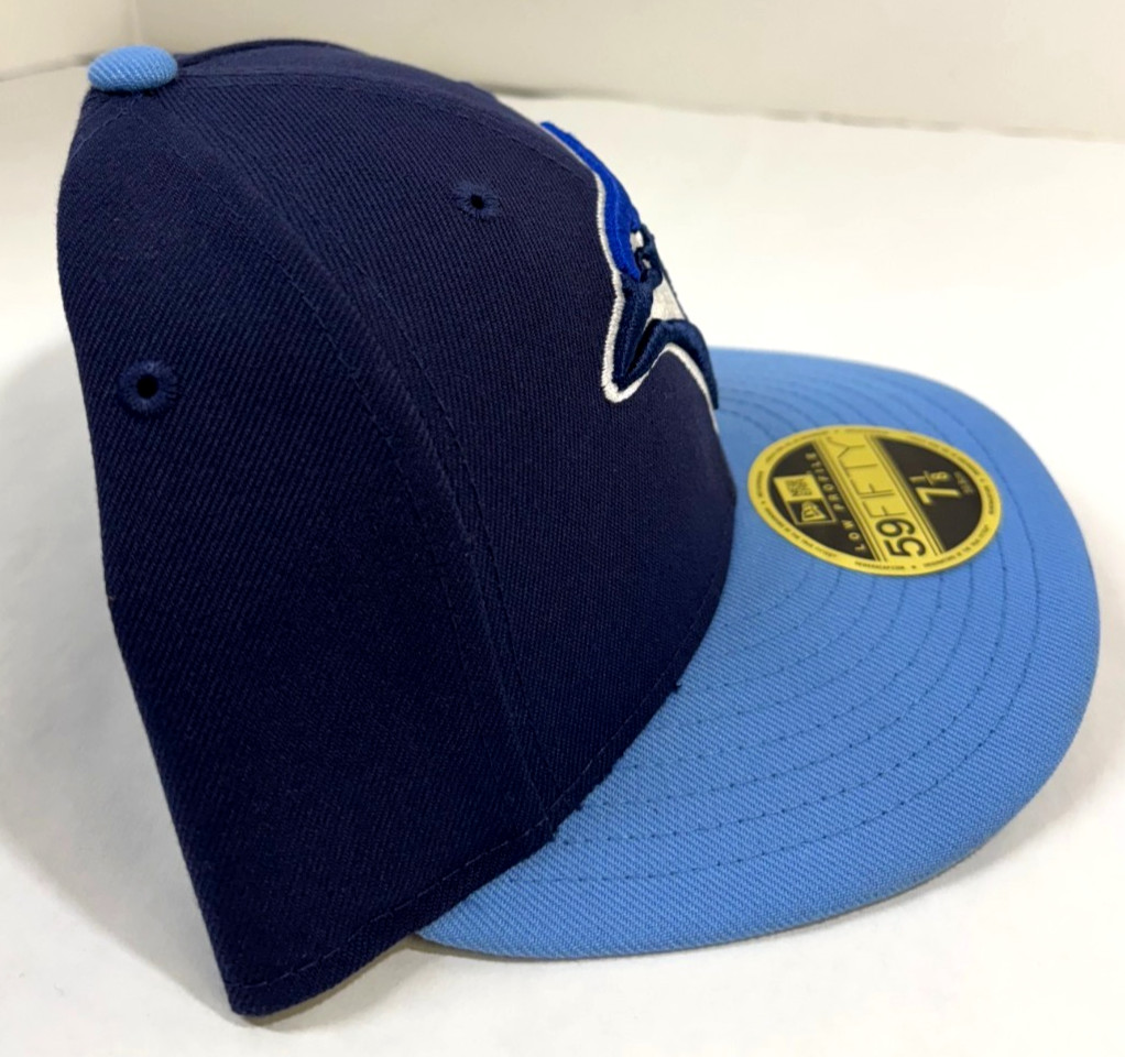 Toronto Blue Jays MLB NE 2020 AC ALT4 Low Profile Fitted Hat~ Navy/Powder Blue