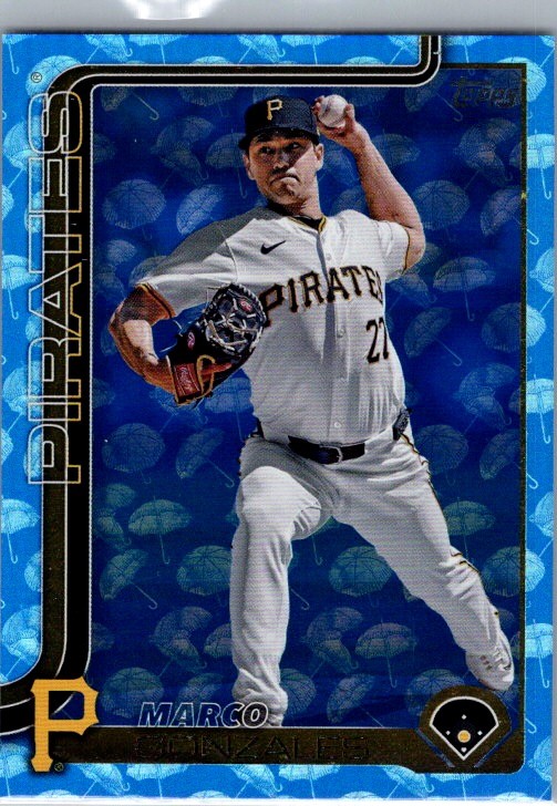 2025 Topps #113 Marco Gonzales Holiday Umbrella #/10