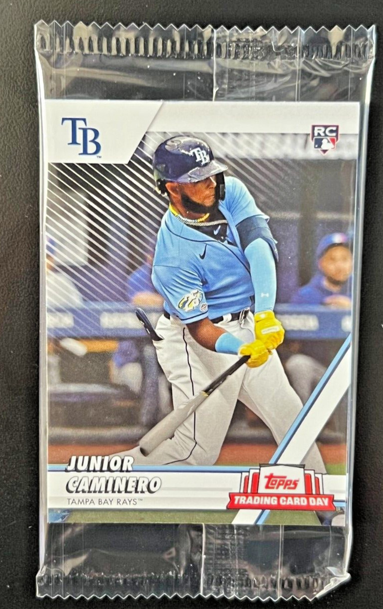 2024 Topps International Trading Card Day JUNIOR CAMINERO RC Sealed Pack 5 Cards