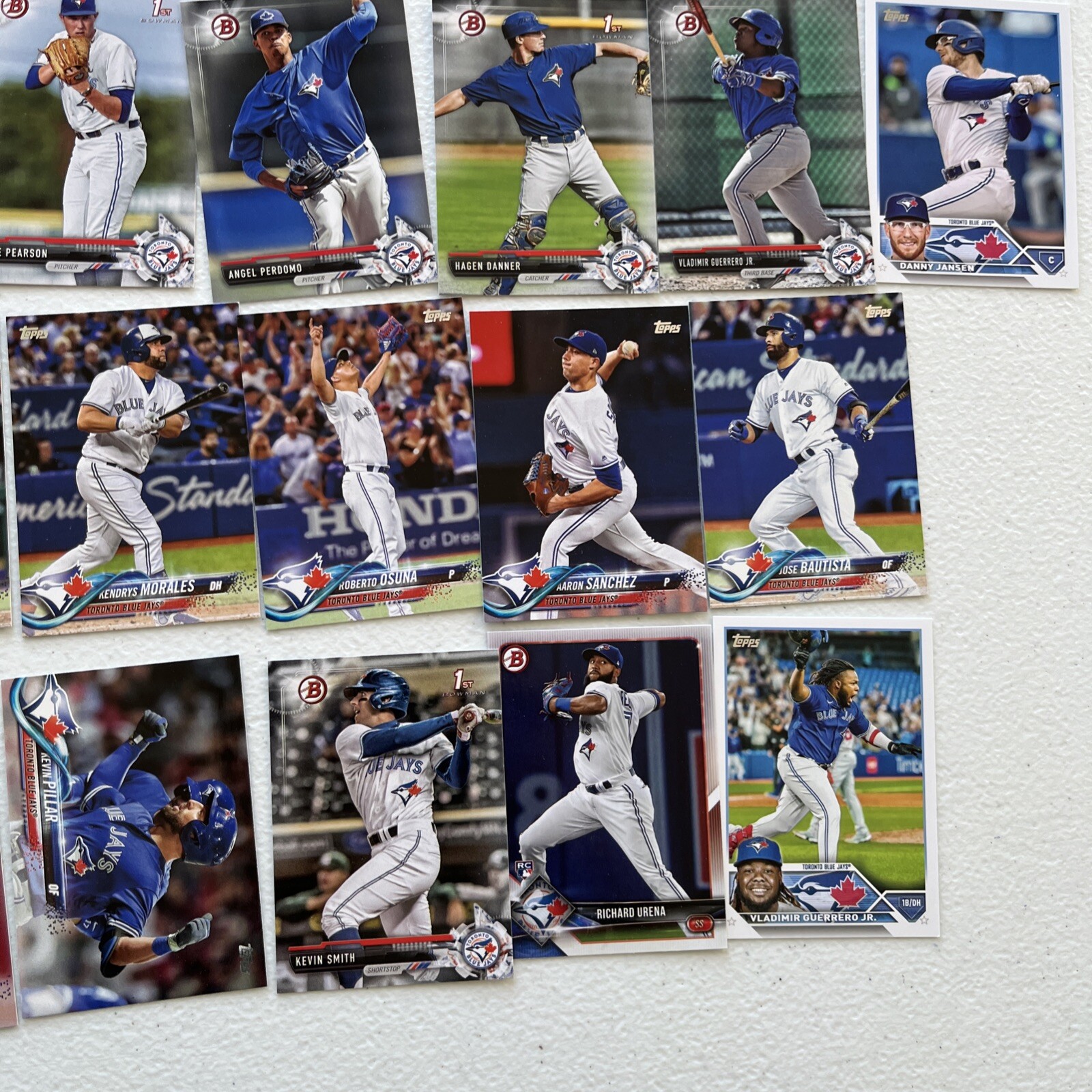 Toronto Blue Jays Cards Includes Bichette, Guerrero, Donaldson Option #1