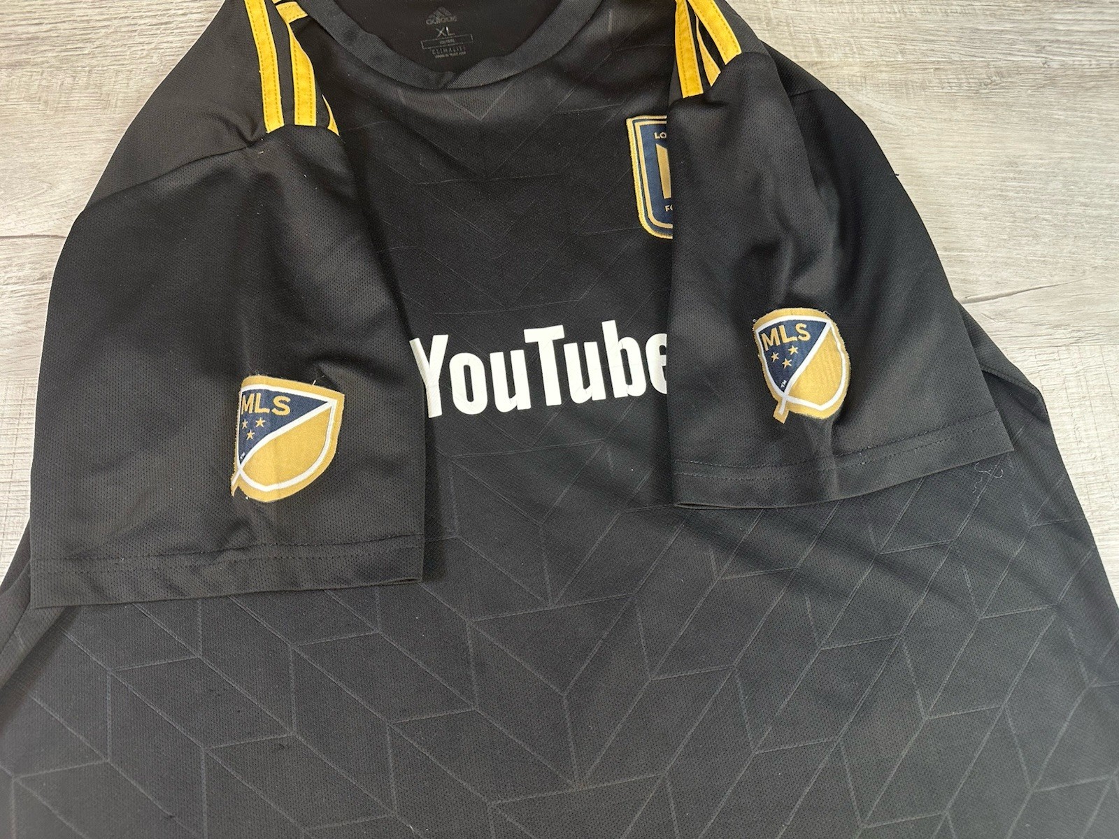 Adidas Climalite LAFC Los Angeles FC Jersey Soccer MLS #6 Adult XL (Worn Logo)