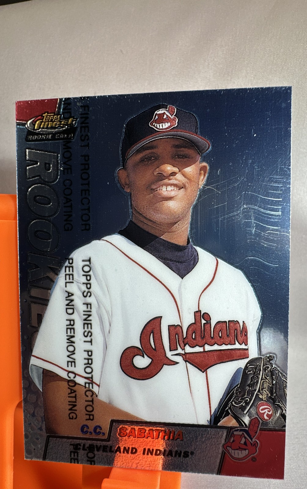 1999 Topps Finest – Rookies C.C. Sabathia #294 (RC) With Protective film