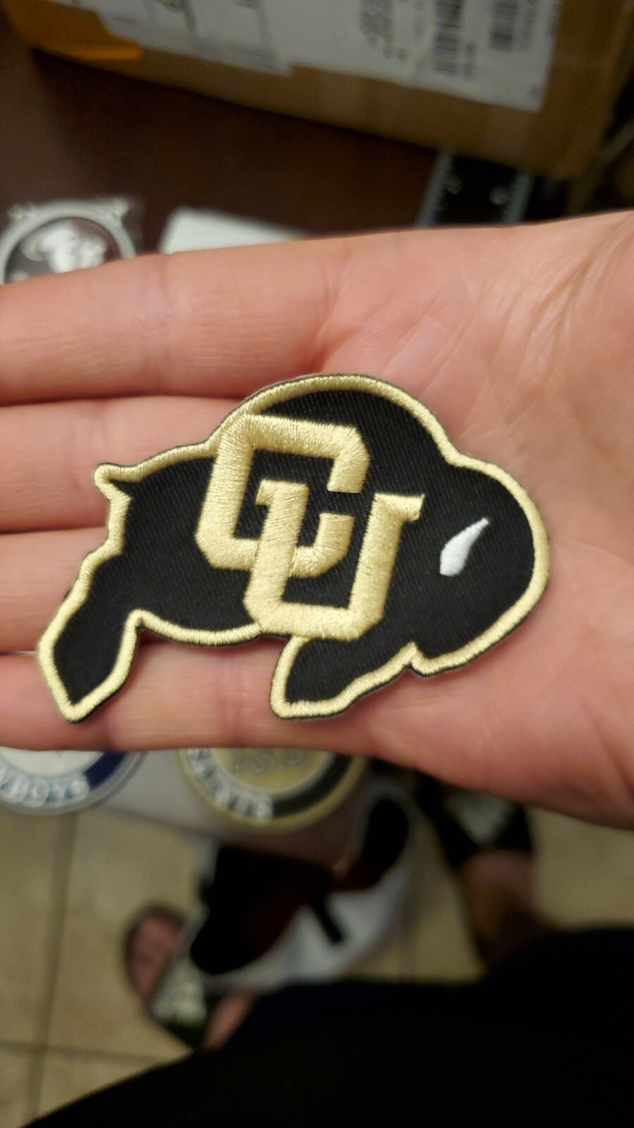 Colorado Buffaloes Patch. Fully Embroidered. Iron On Backing 3″X2″