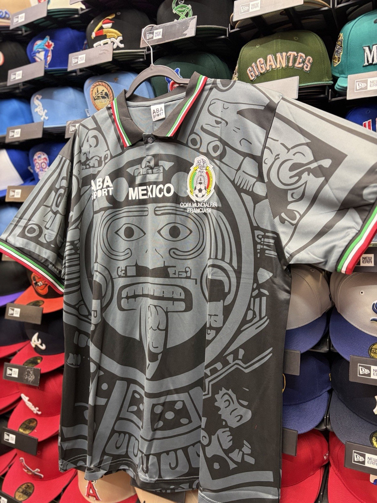 Mexico National Team Black Retro 1998 Jersey (Sz 3XL)