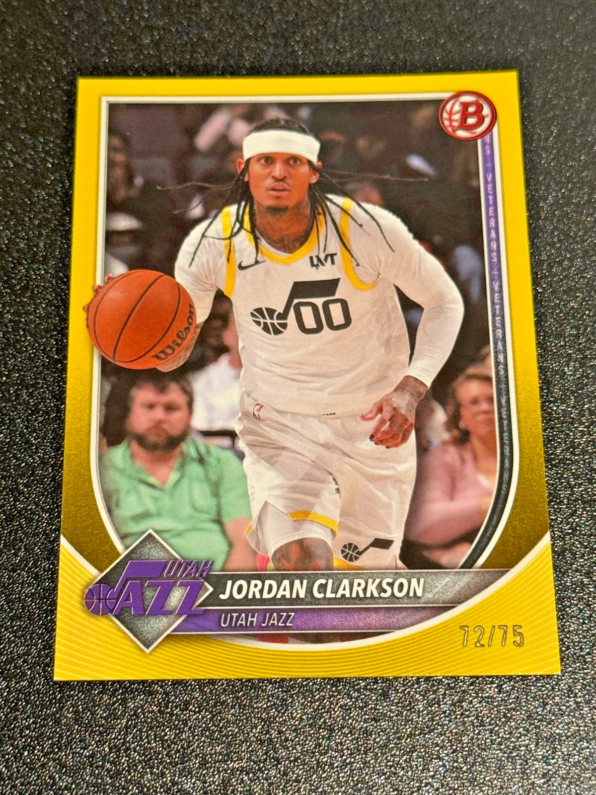 2025-26 Bowman – Jordan Clarkson Yellow Paper /75 Utah Jazz