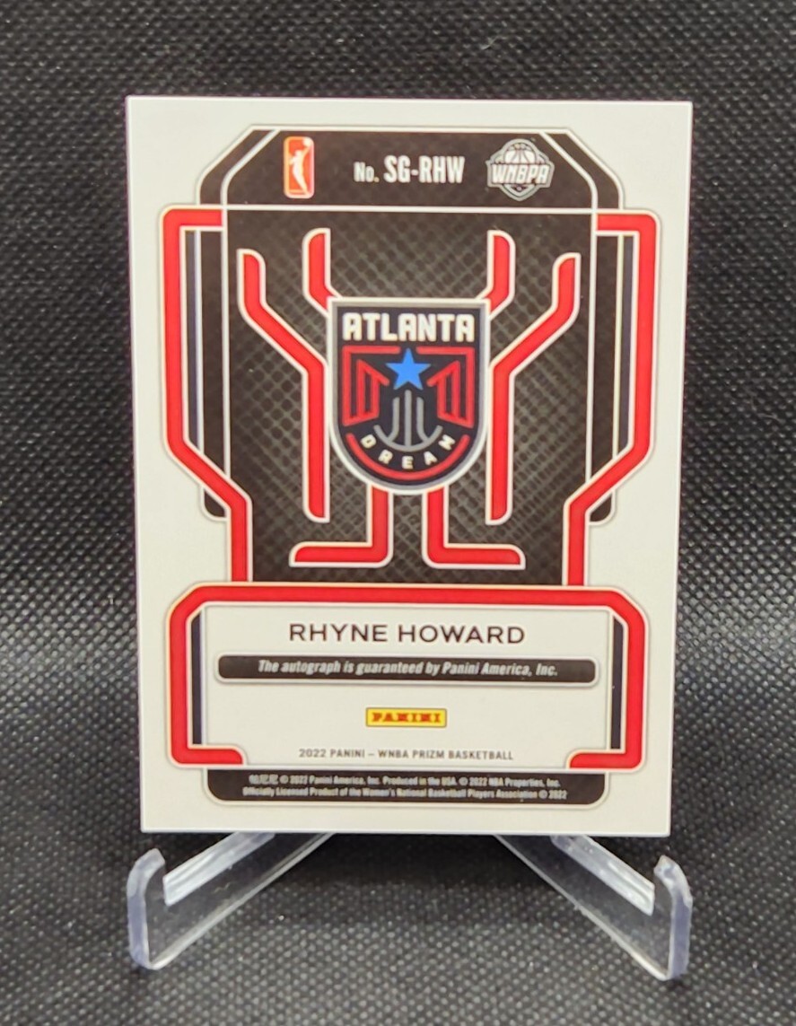 2022 Panini Prizm WNBA Signatures Rhyne Howard RC Auto #SG-RHW Rookie Dream
