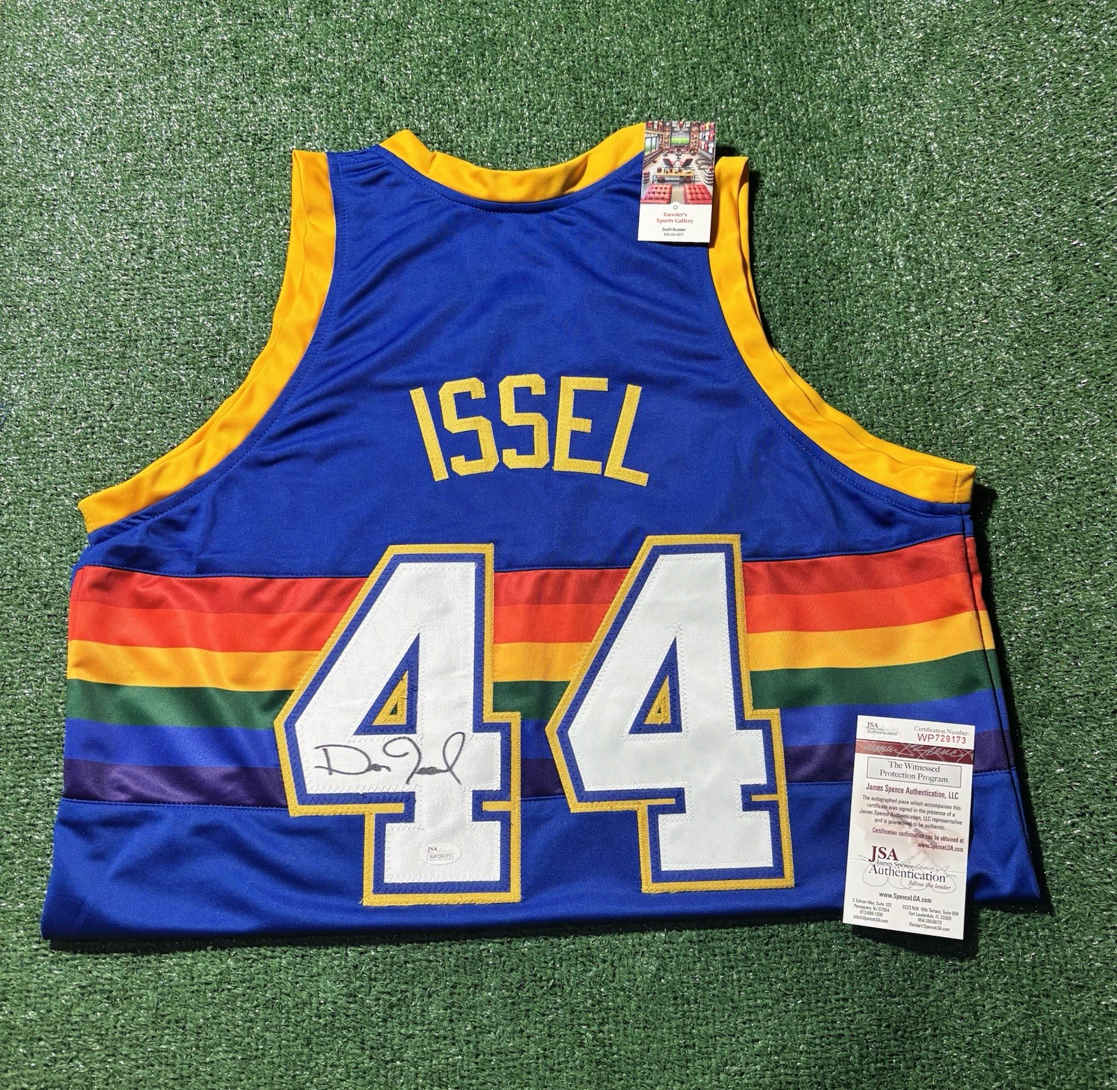 Dan Issel Signed #44 Denver Nuggets Basketball Jersey – JSA COA Autographed