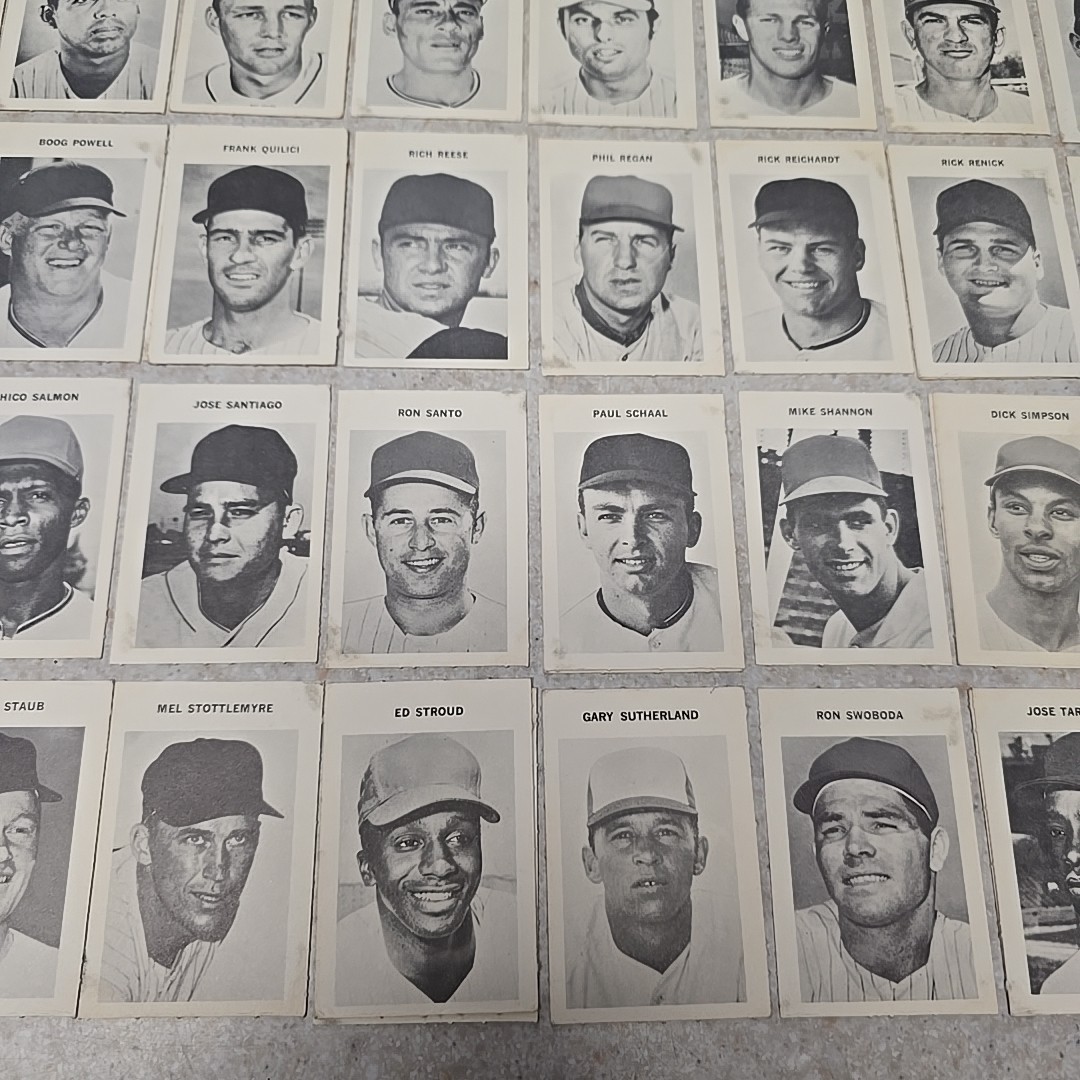 1969 Milton Bradley Baseball Game Single Cards Your Choice VG-EX Vintage