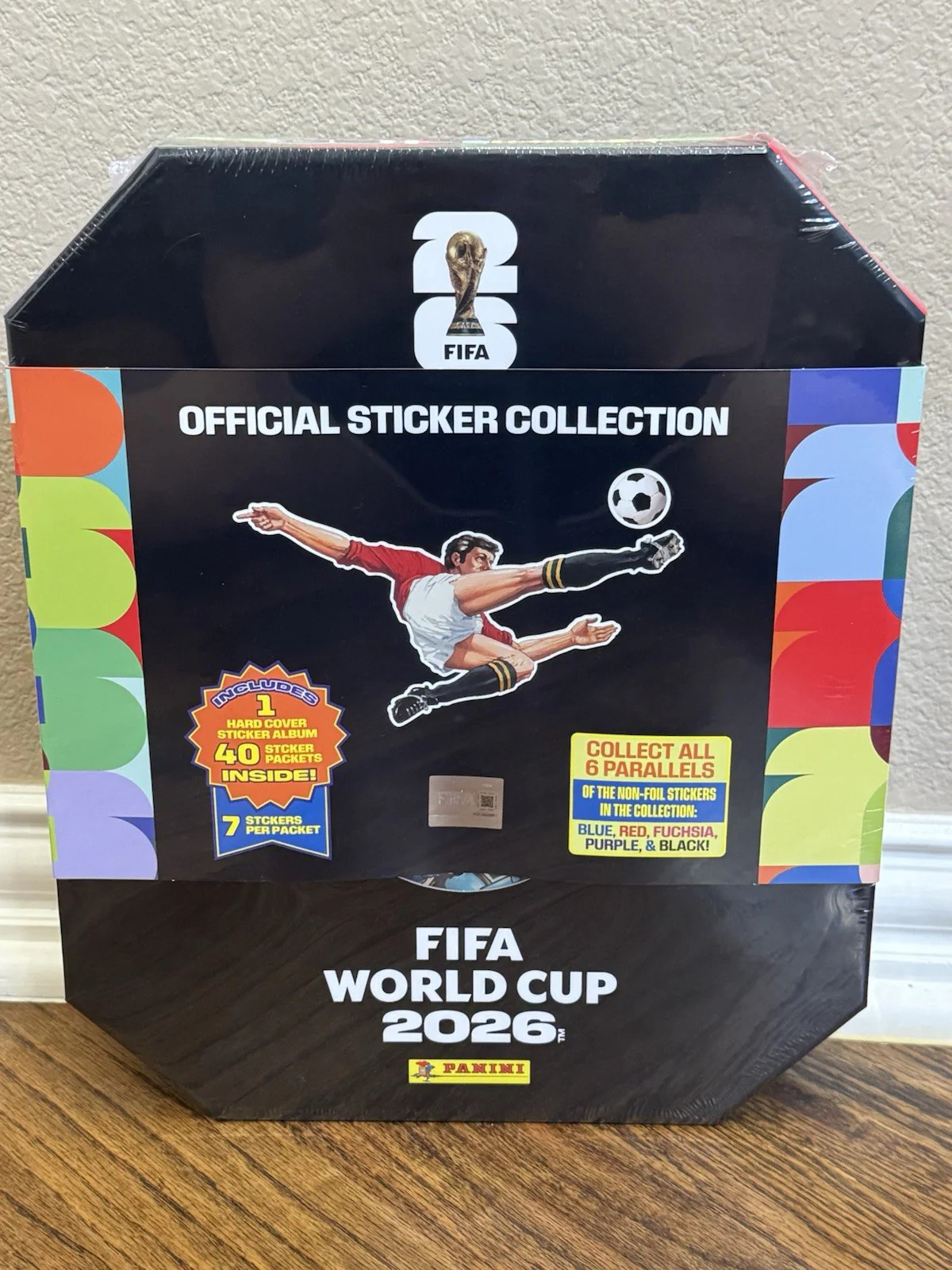 2026 Panini FIFA World Cup Sticker Stadium Box & Hardcover Album – Sealed
