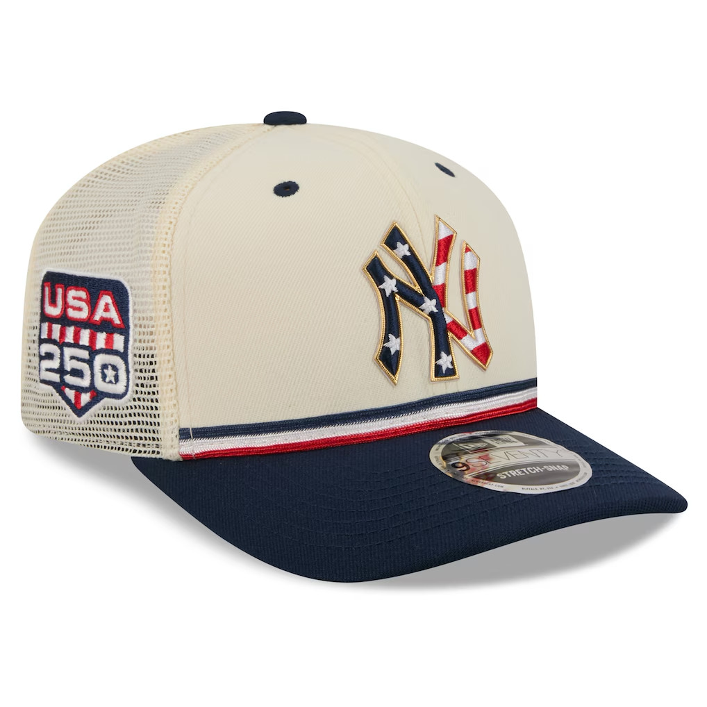 New York Yankees New Era USA 250 4th of July 9SEVENTY Adjustable Trucker Hat MLB