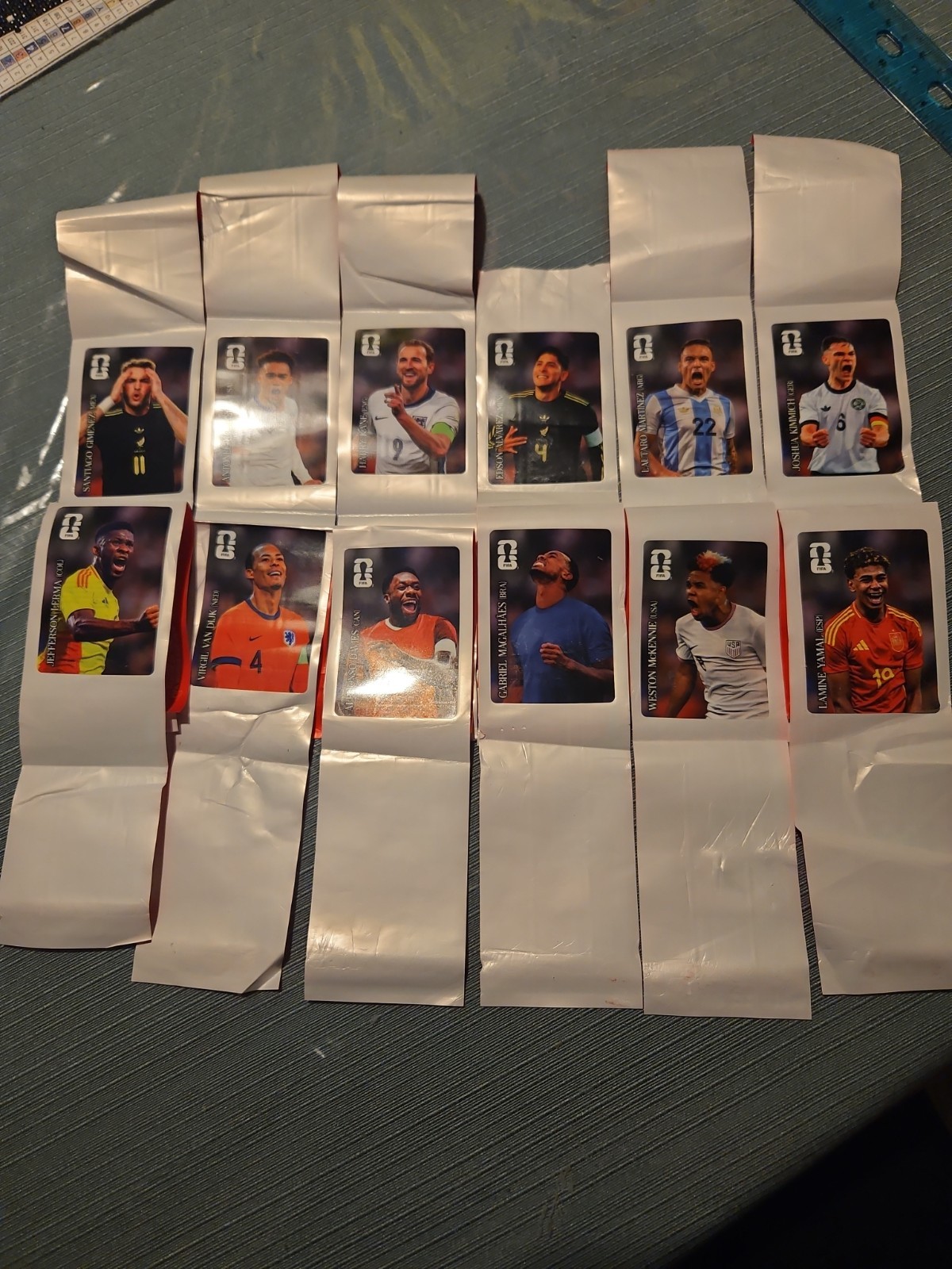 FIFA Coca Cola Collectible Stickers Complete Set Of 12 (Still On Wrappers) 2026