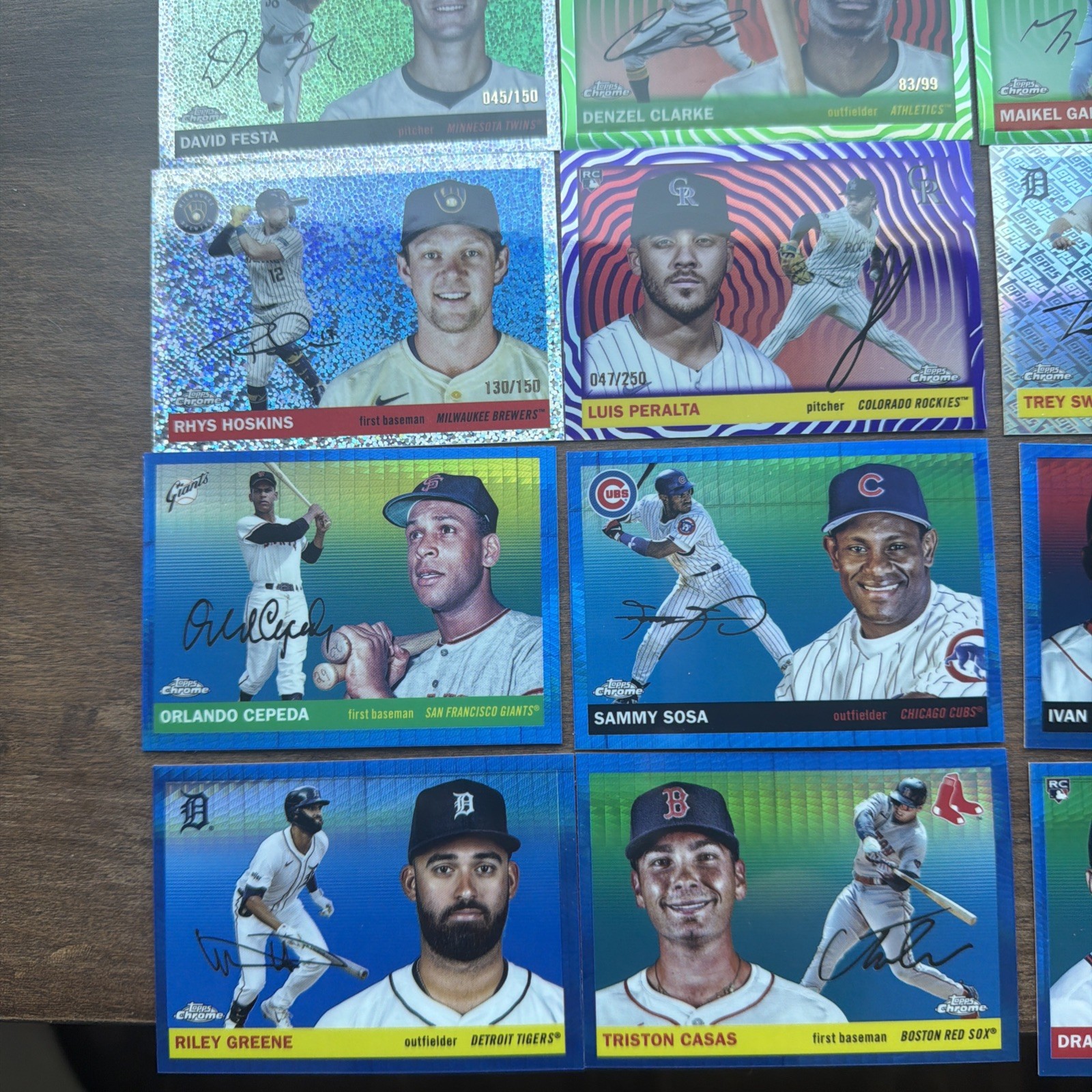 2025 Topps Chrome Platinum – 27 Card Lot Refractors, Numbered, Autos, etc
