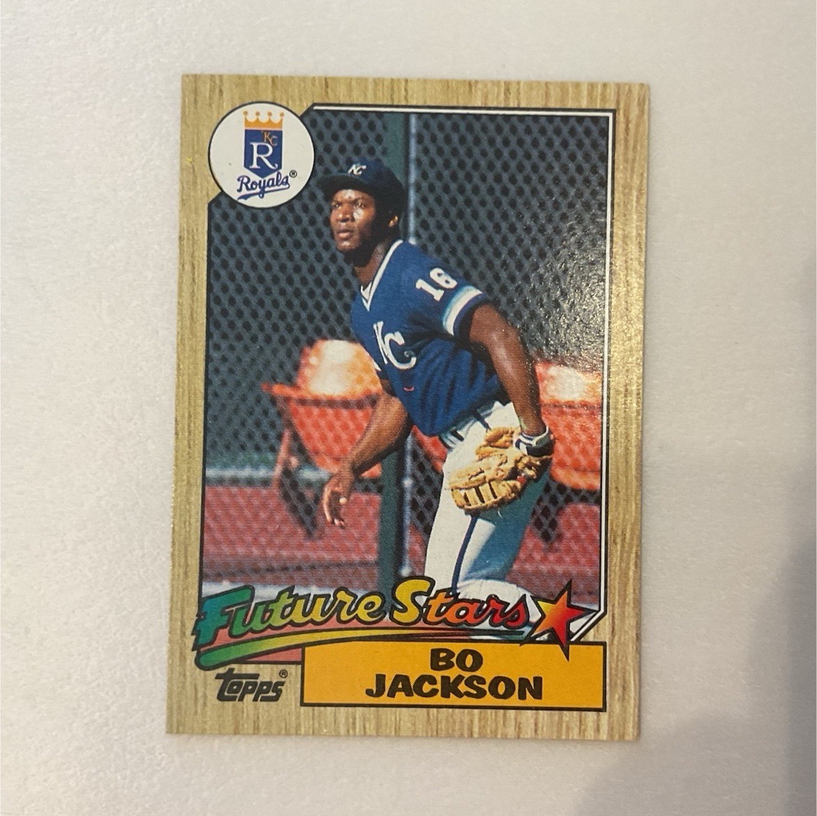 Topps 1987 Future Stars Bo Jackson #170 Kansas City Royals Baseball