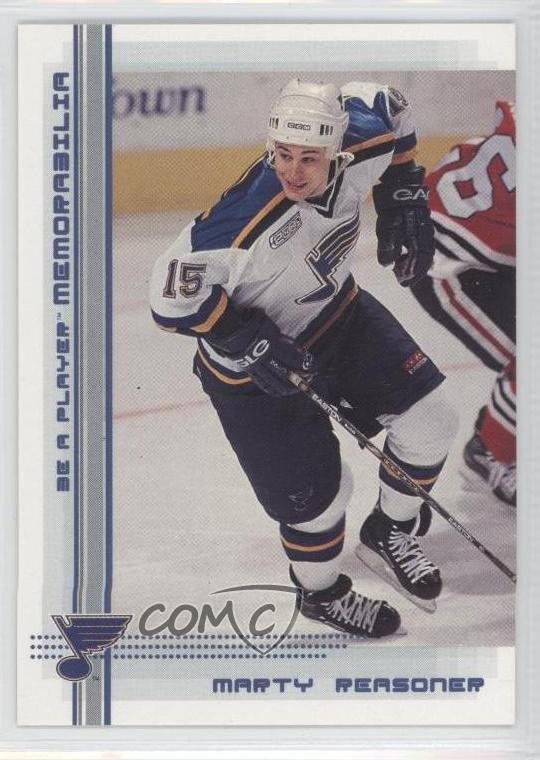 2000-01 ITG Be A Player Memorabilia Sapphire 66/100 Marty Reasoner #241 0q3